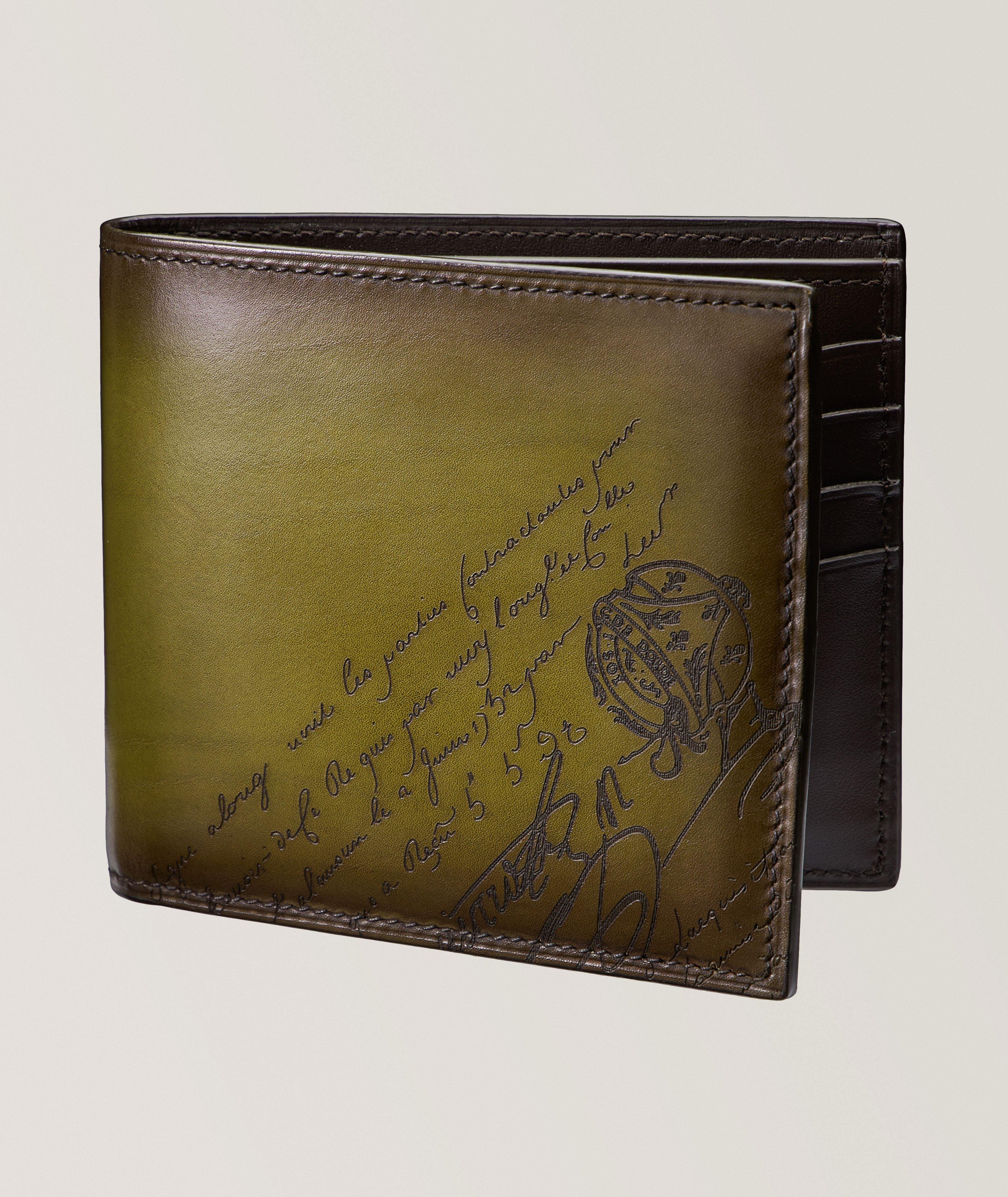 Makore Scritto Leather Bifold Wallet image 0