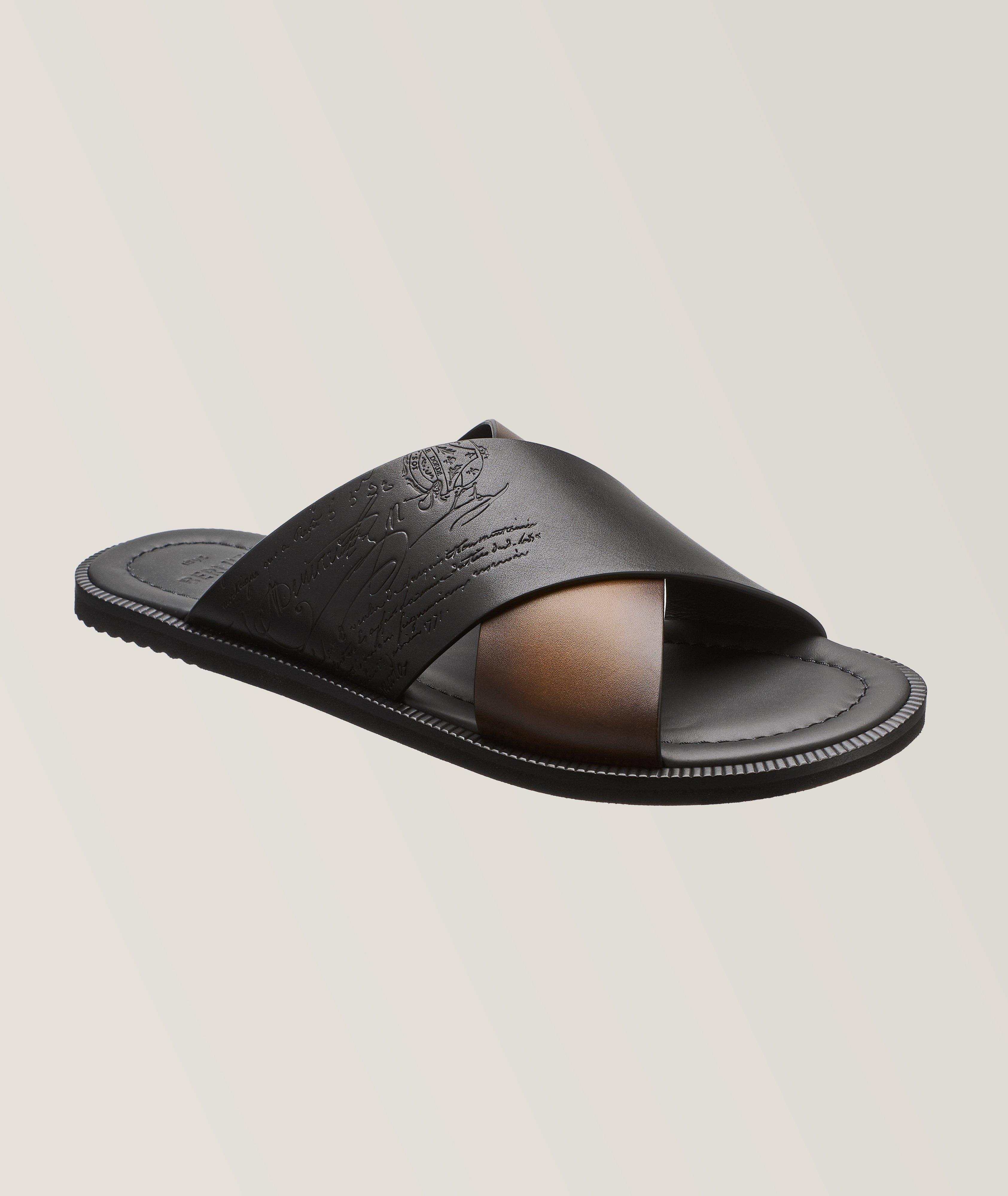 Sifnos Scritto Leather Sandal