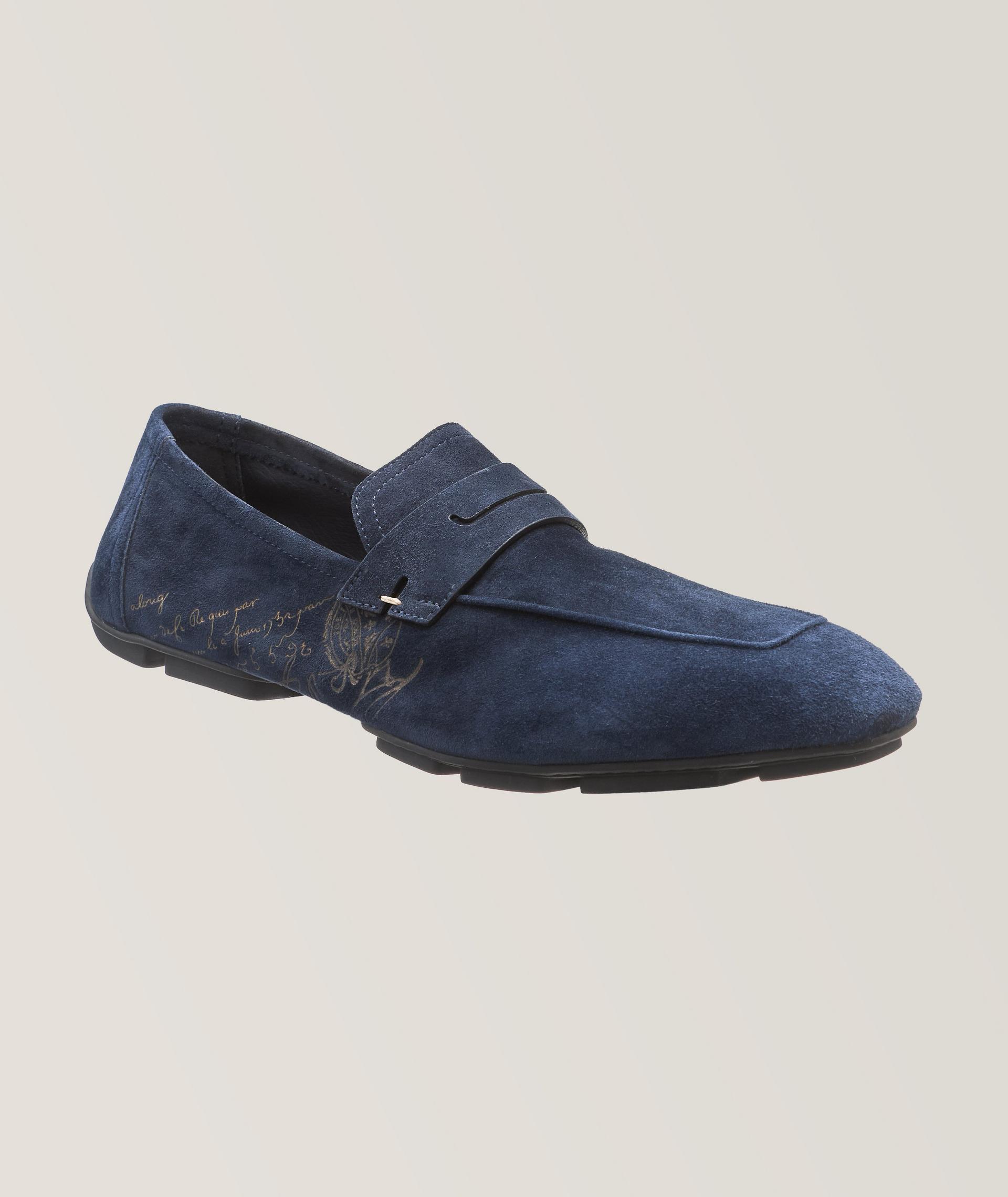 Lorenzo Scritto Suede Driving Loafer image 0