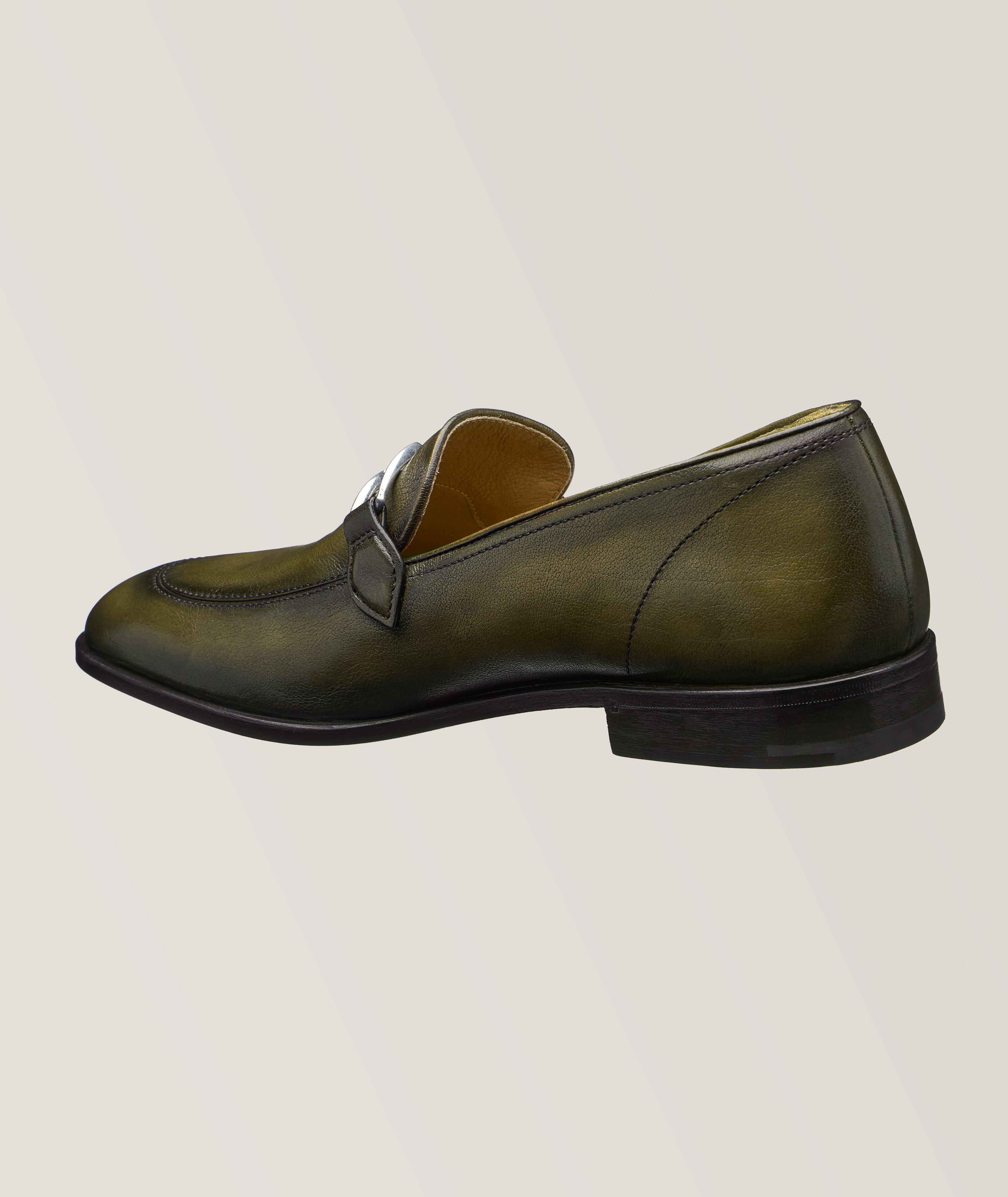 B Volute Grained Leather Loafers image 1