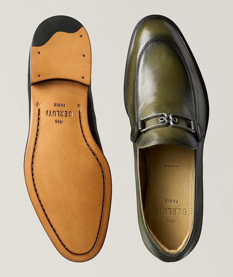 B Volute Grained Leather Loafers image 2
