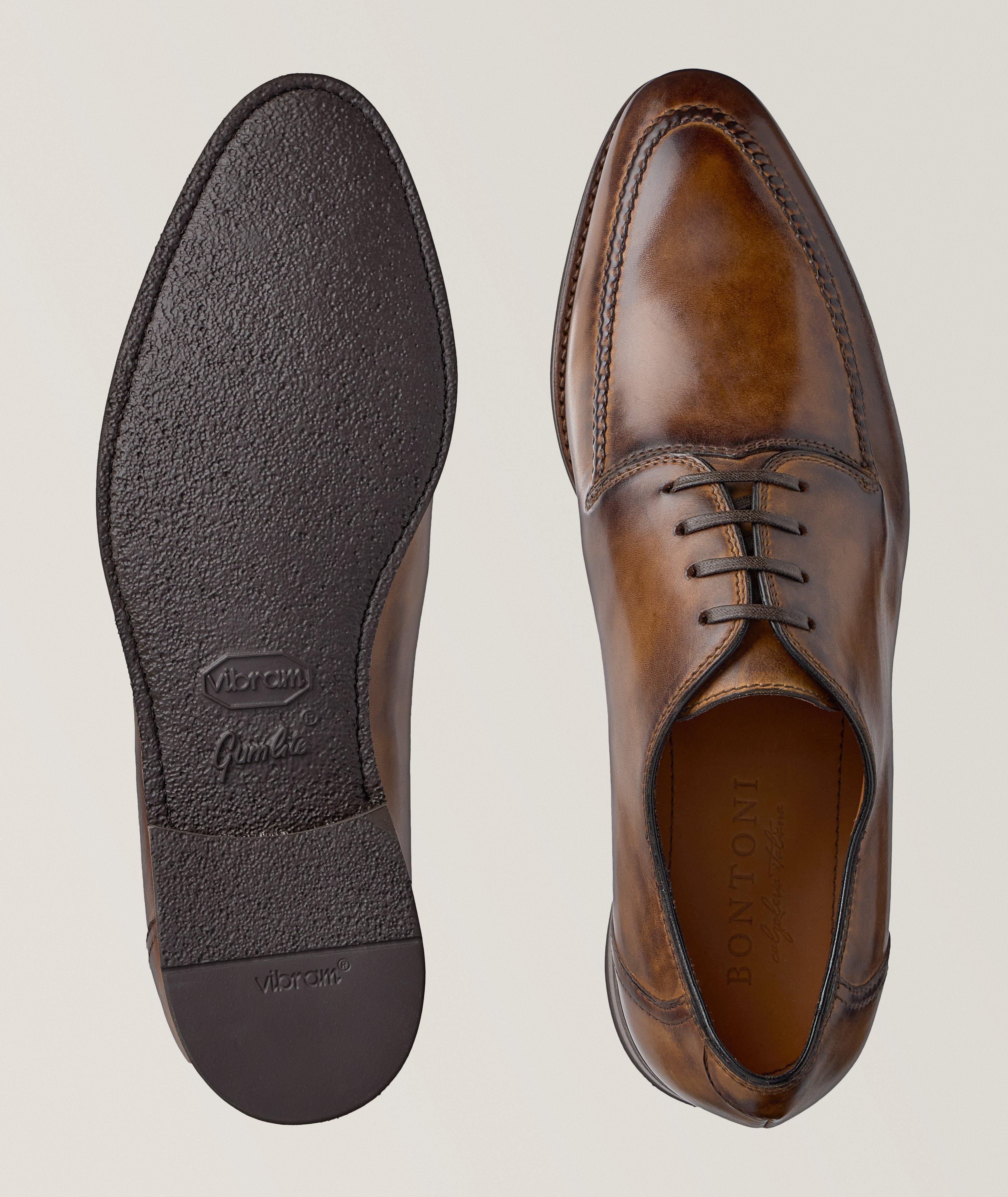 Squisto Burnished Leather Derbies