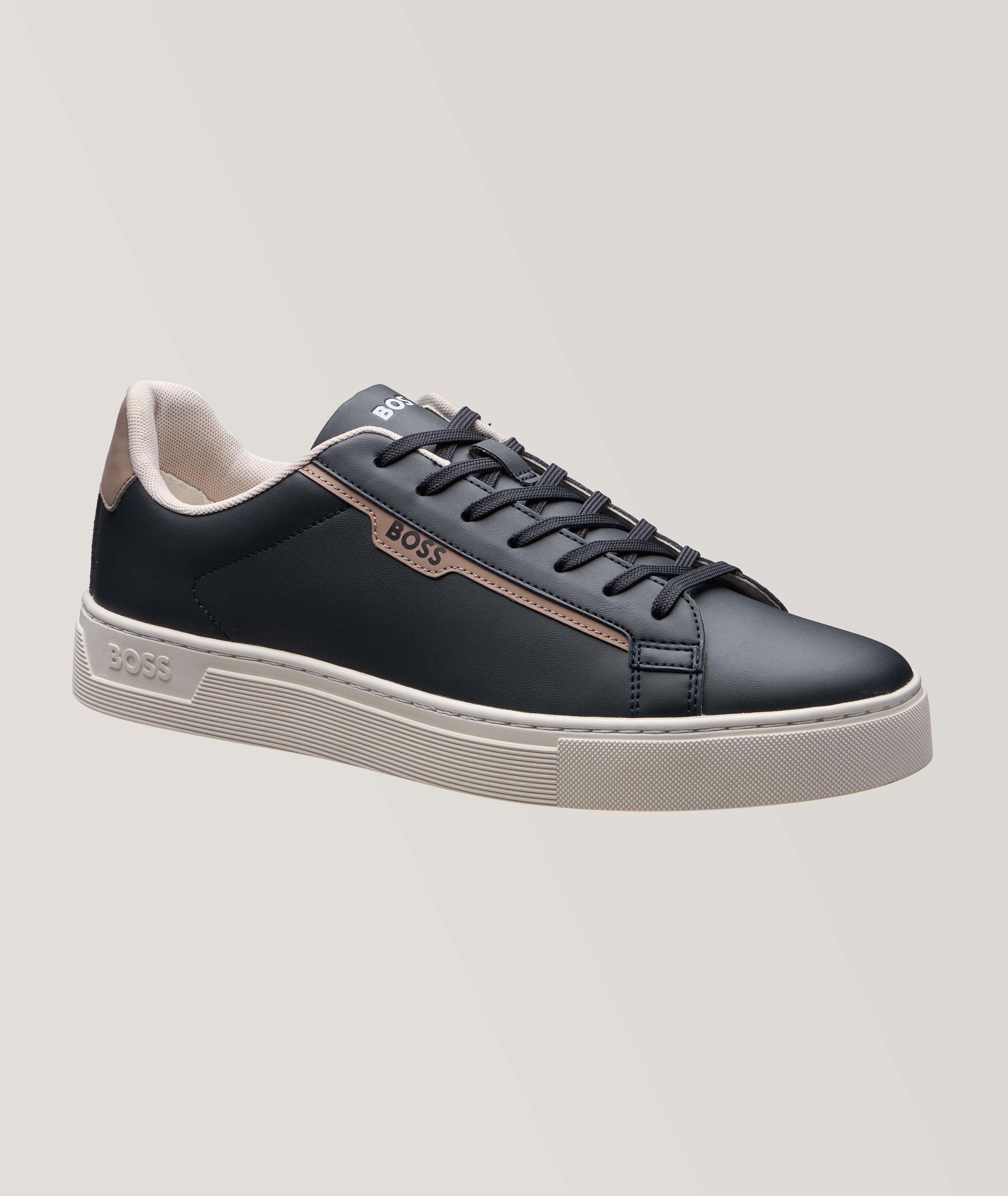 Rhys Tenn Faux Leather Tennis Sneakers image 0