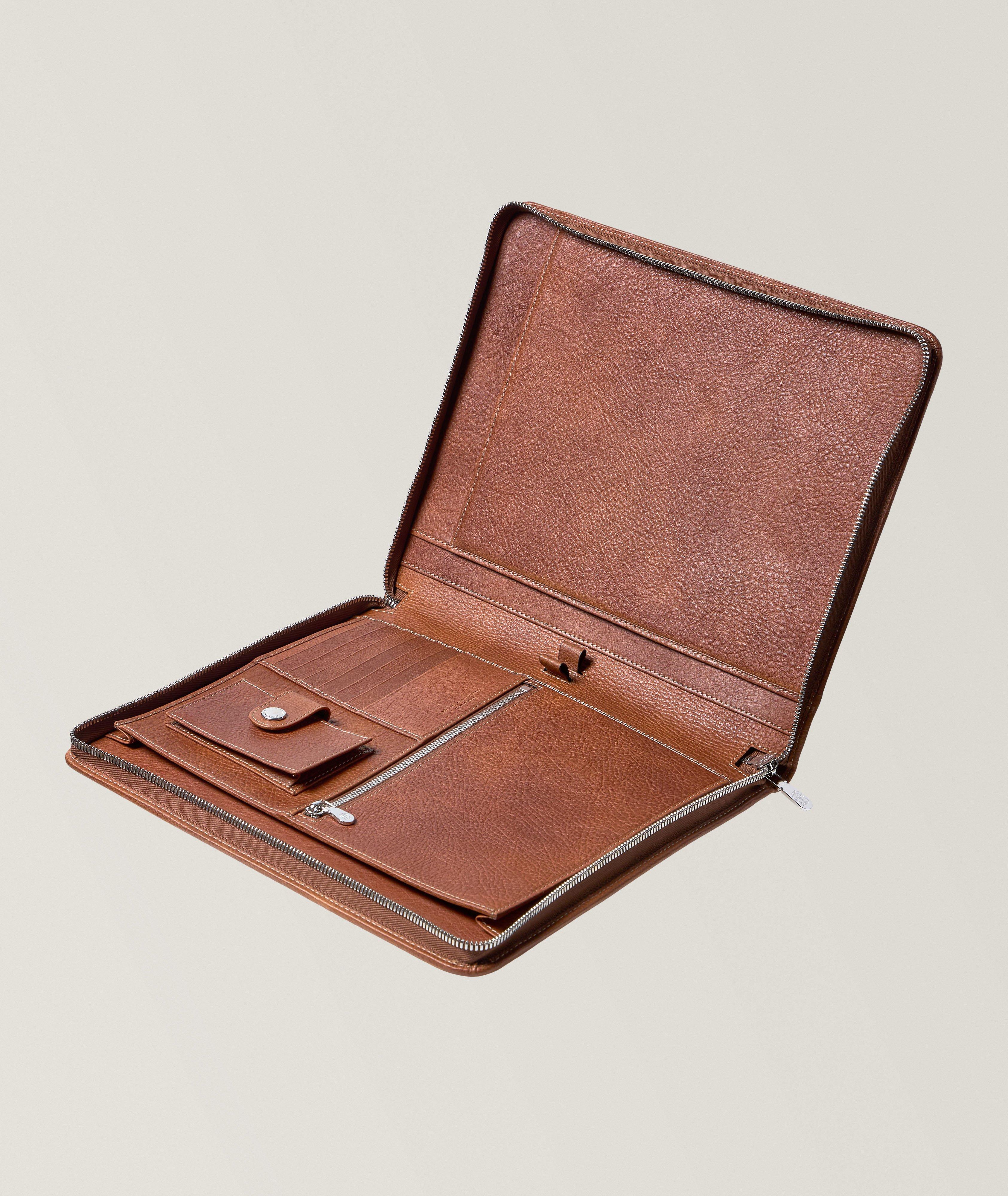 Grained Leather Attaché Case image 2