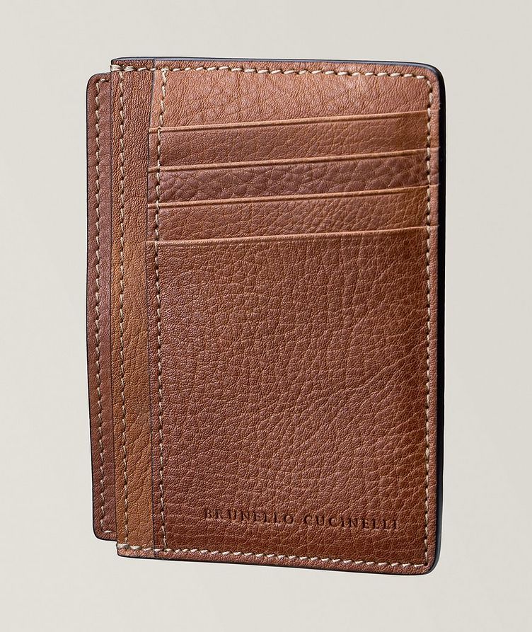 Grained Leather XL Bifold Wallet image 0