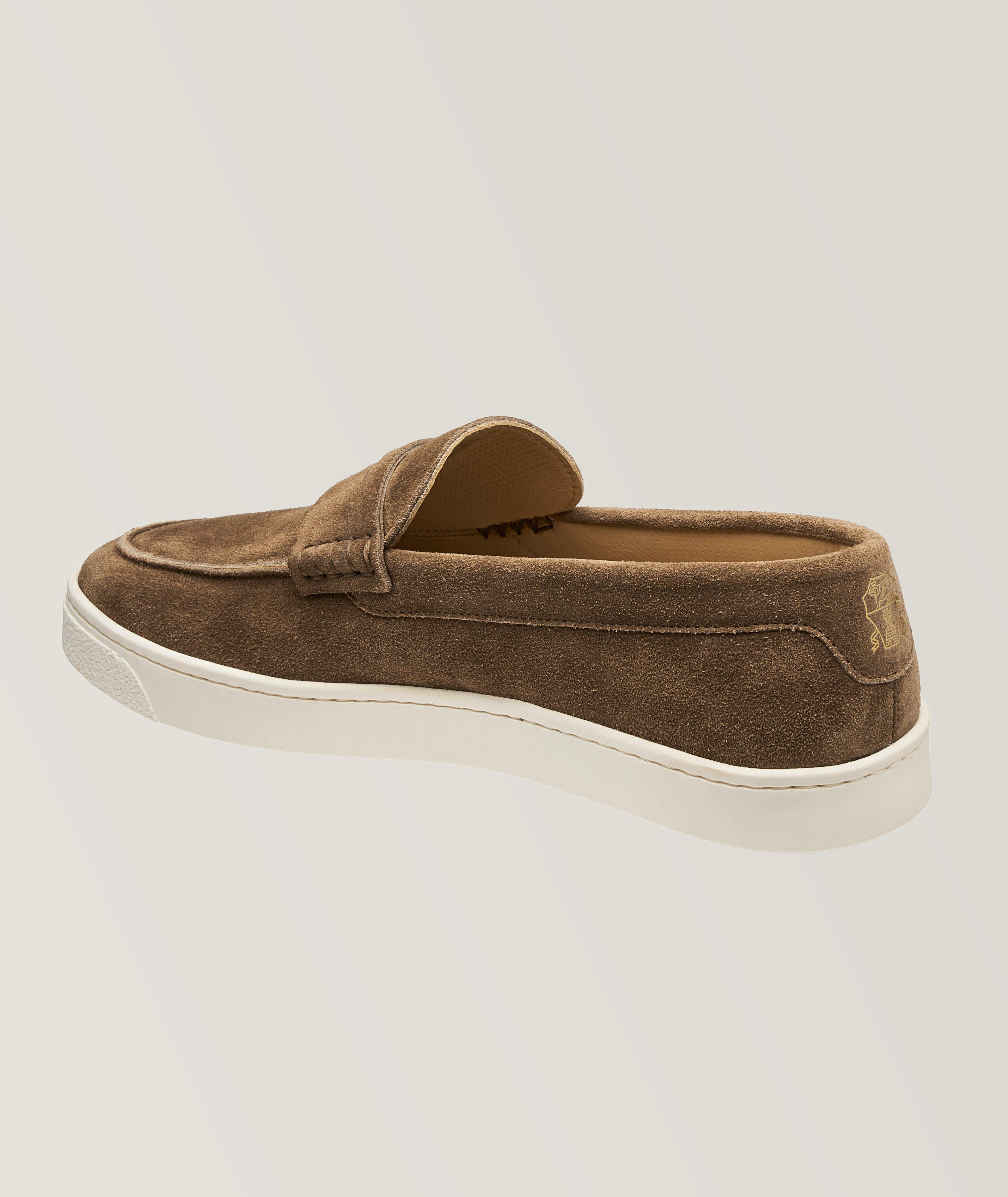 Suede Hybrid Penny Loafers image 1