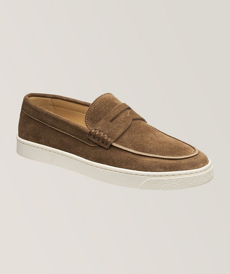 Suede Hybrid Penny Loafers image 0