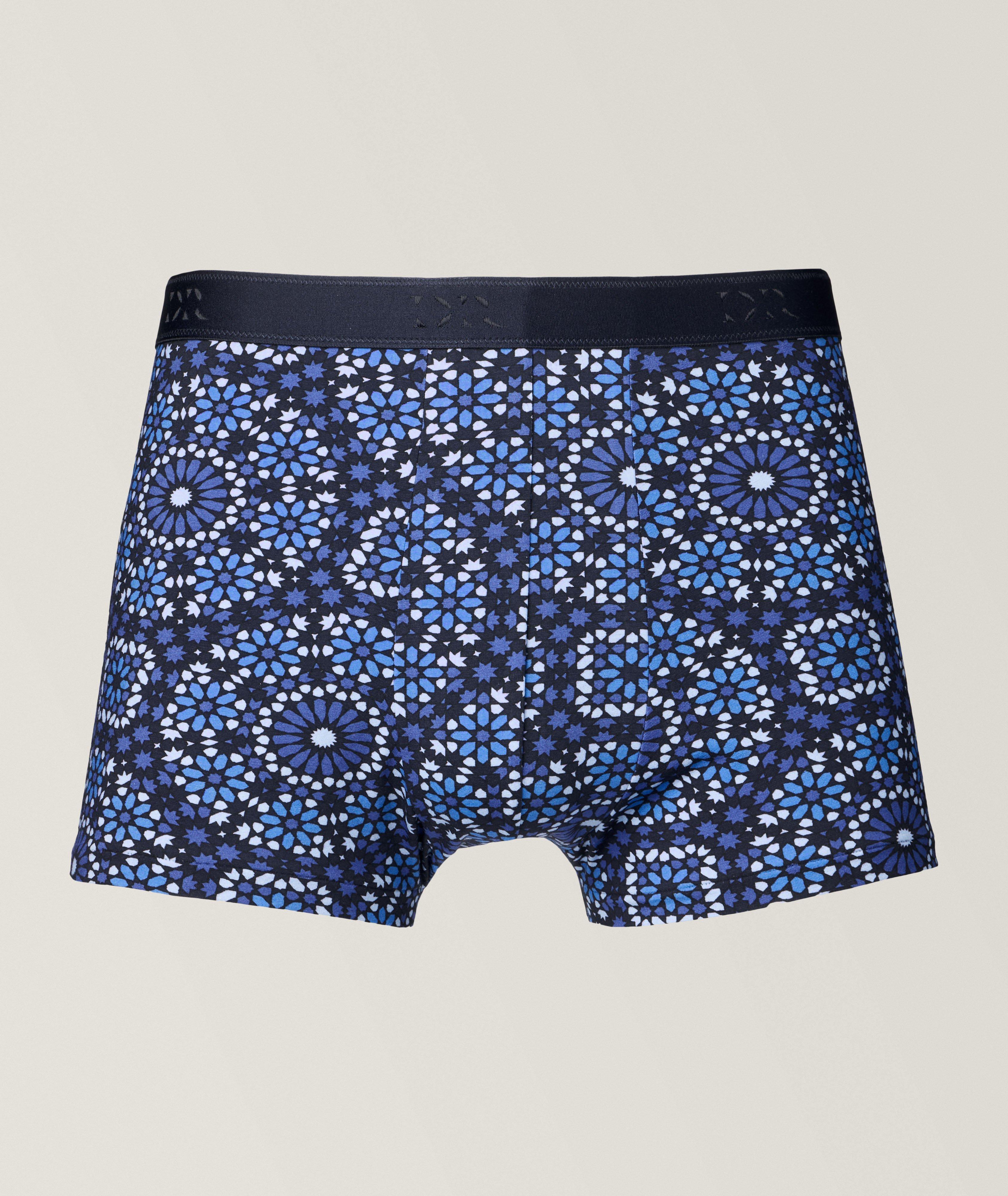 Derek Rose Aztec-Geometric Pima Cotton-Stretch Hipsters, Underwear