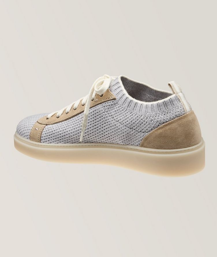 Knit & Suede Trim Sneakers image 1