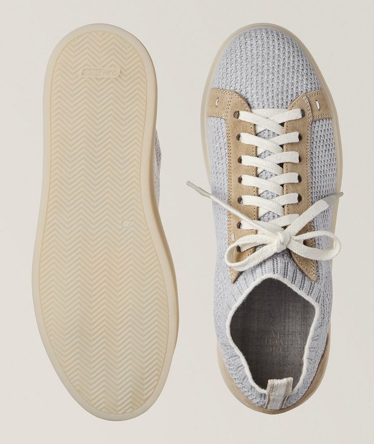 Knit & Suede Trim Sneakers image 2