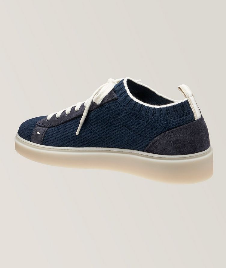 Knit & Suede Trim Sneakers image 1
