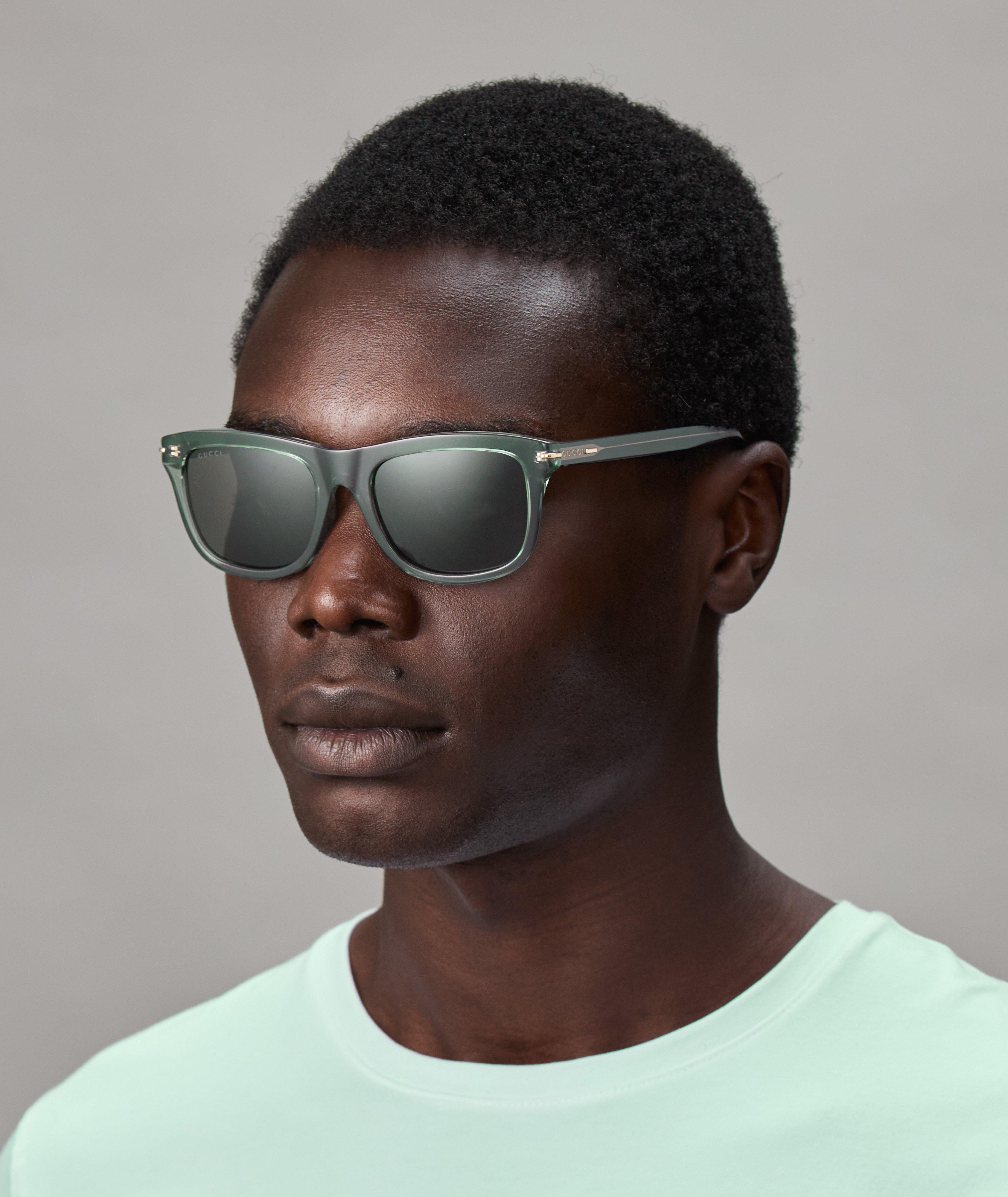 Acetate Rectangle Frame Sunglasses image 1