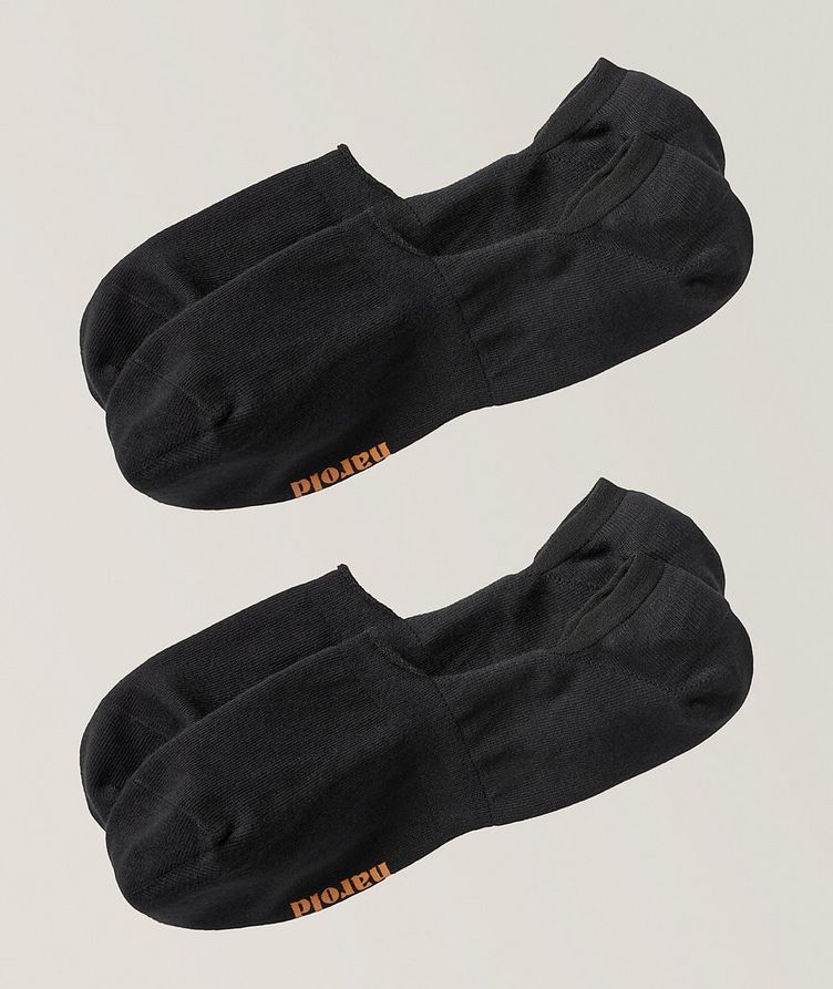 2 Pair Stretch-Cotton Blend No-Show Socks  image 0