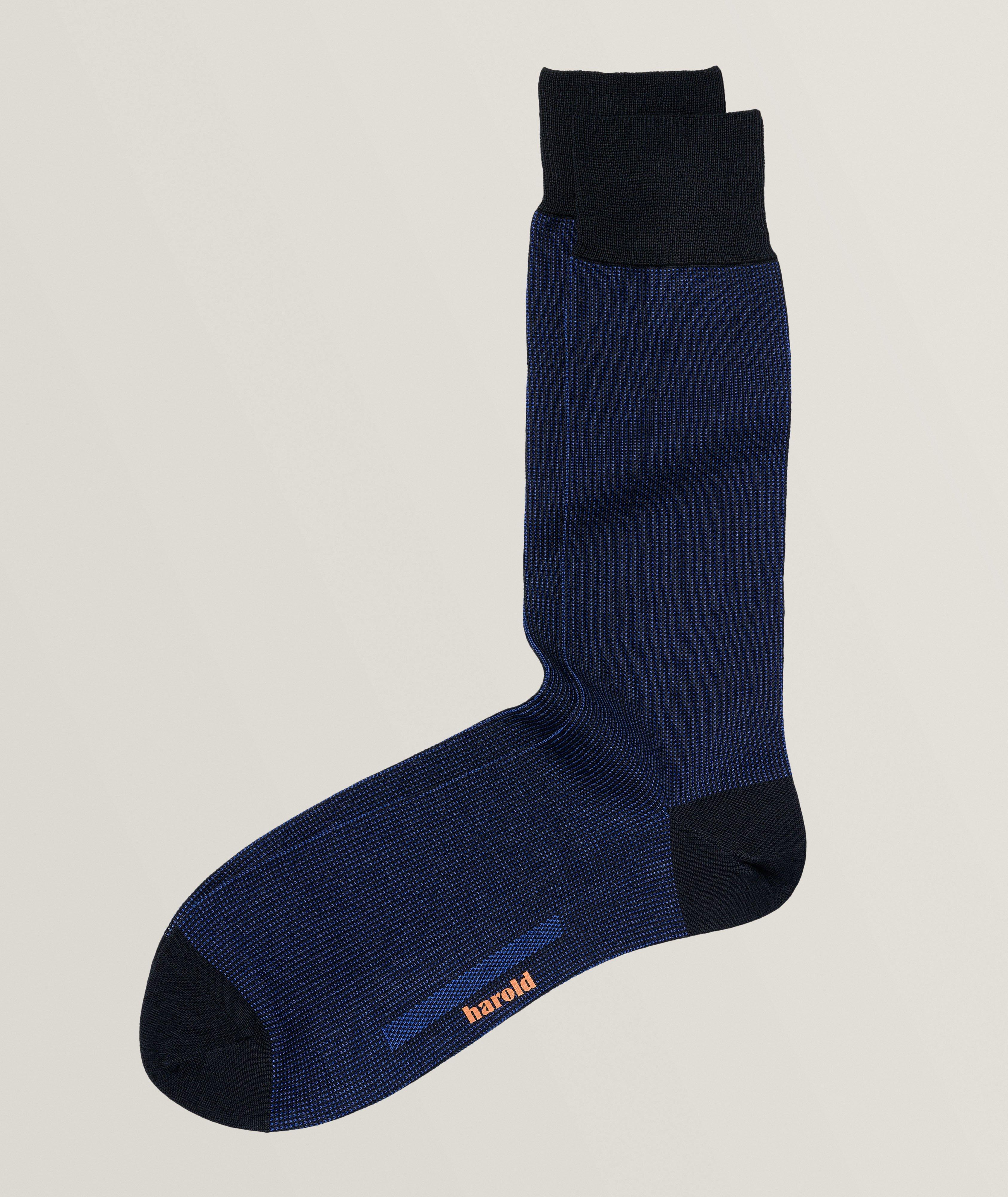 Birdseye Mercerized Cotton-Nylon Socks image 0