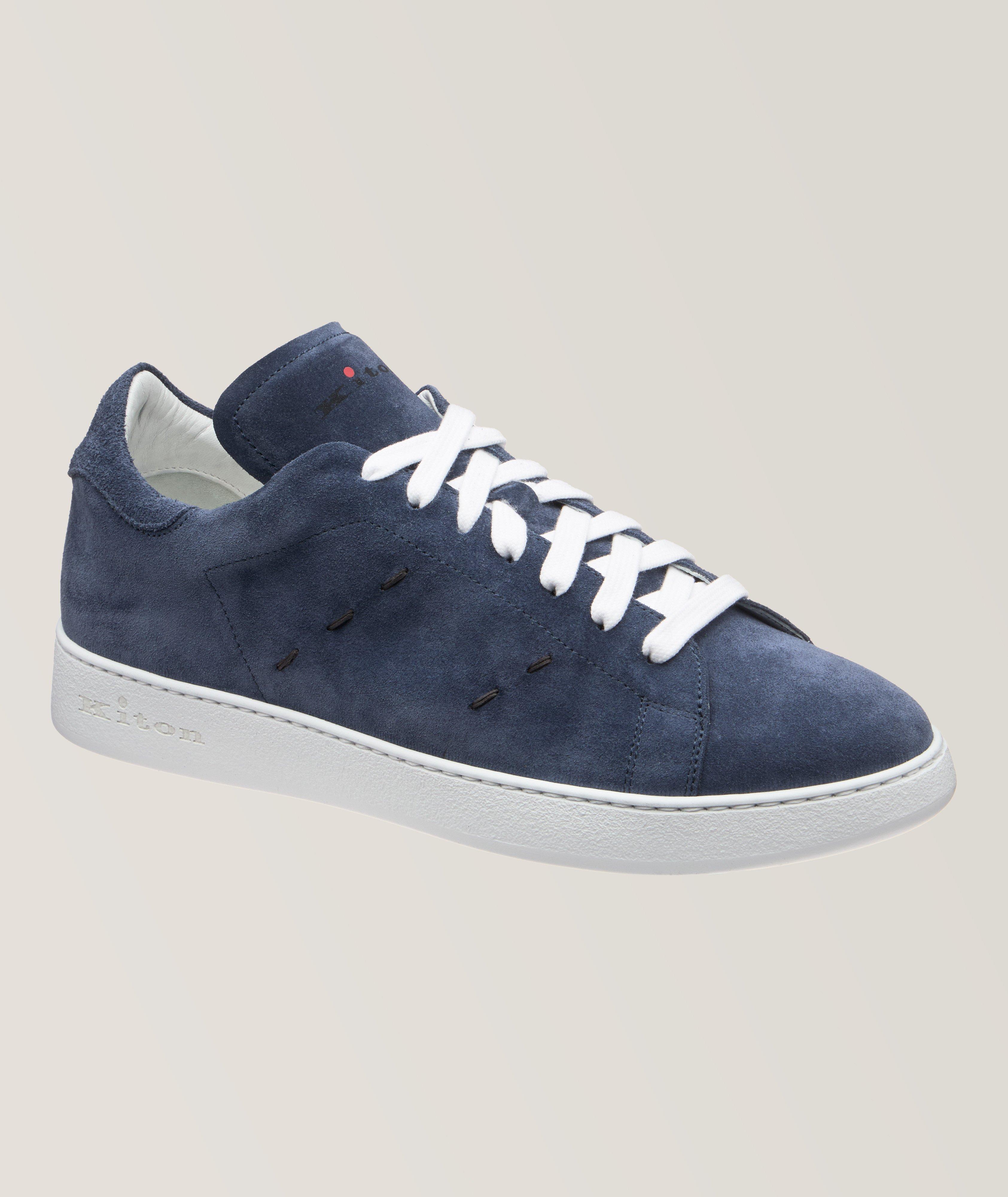 Suede Pick Stitch Sneakers