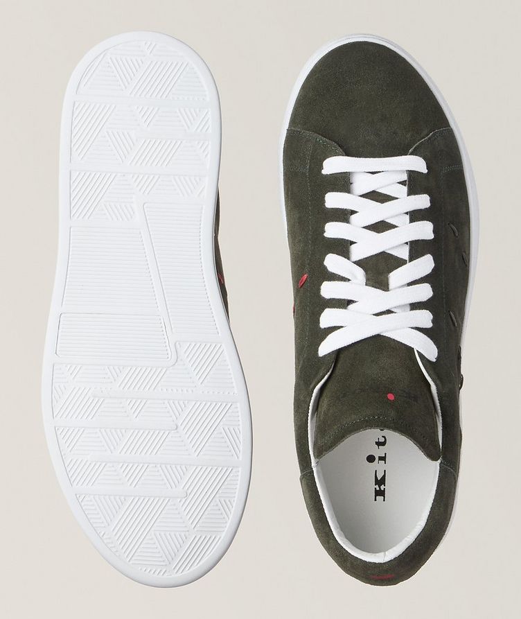 Suede Pick Stitch Sneakers image 2