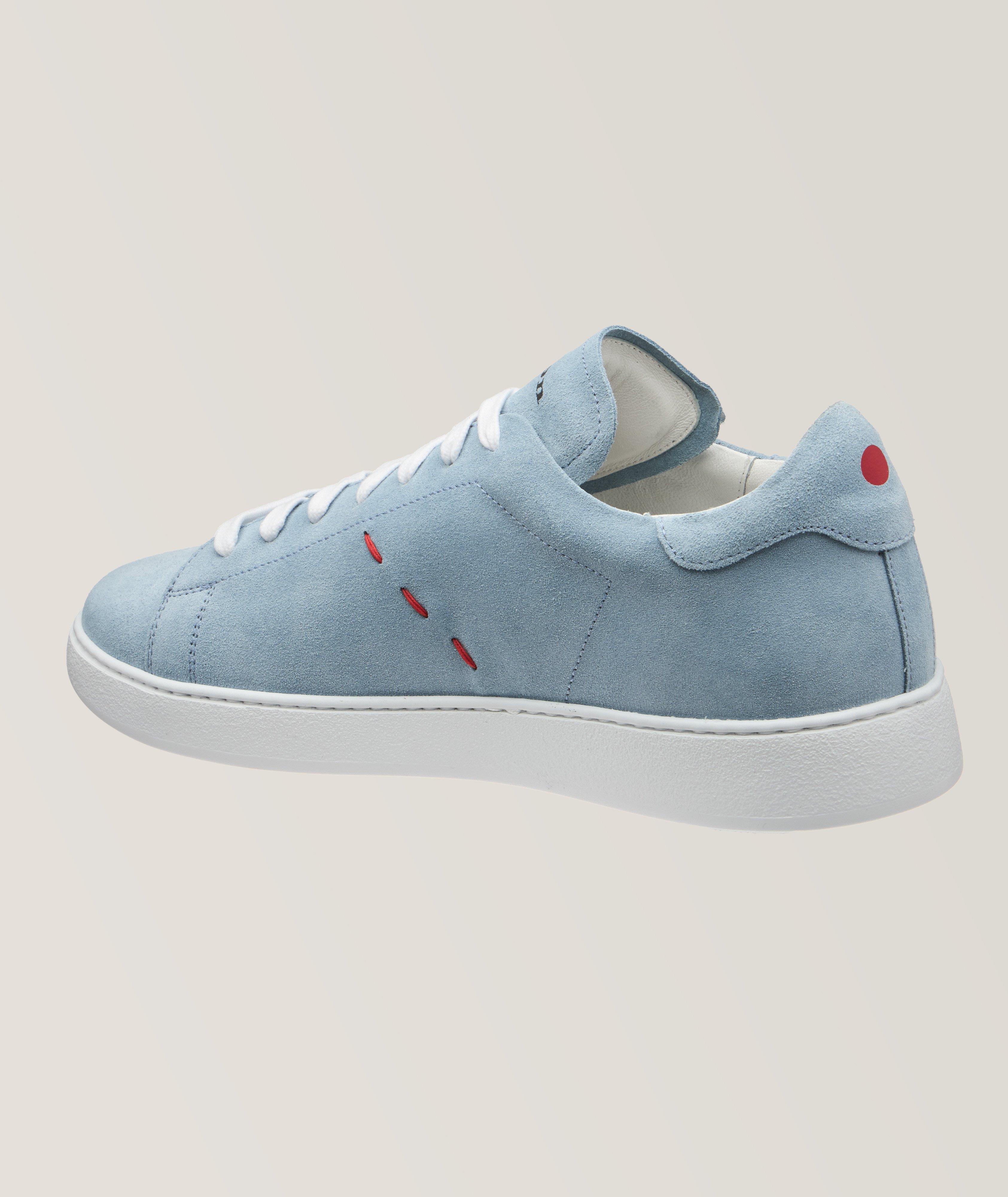 Suede Pick Stitch Sneakers image 1