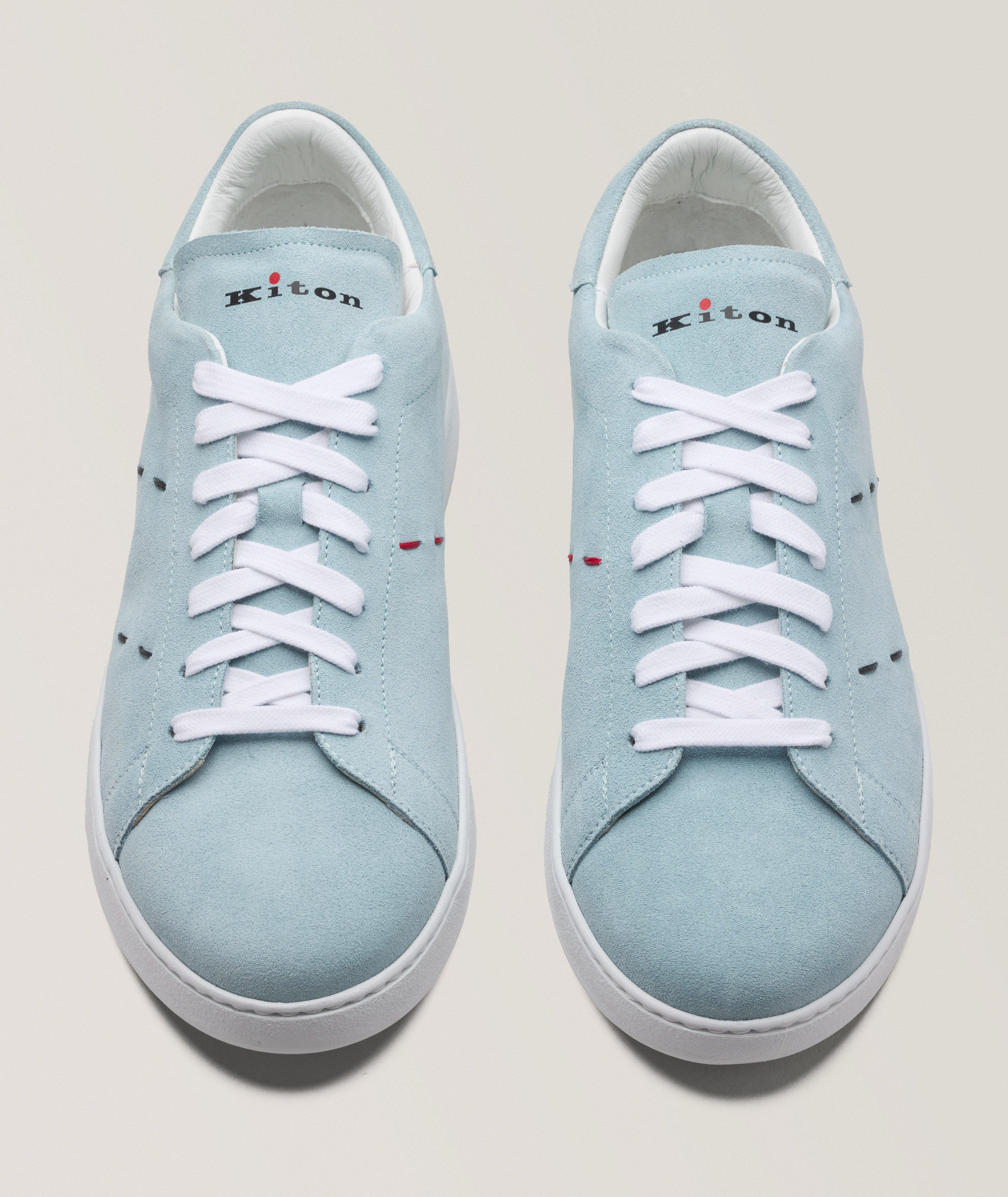 Suede Pick Stitch Sneakers  image 2