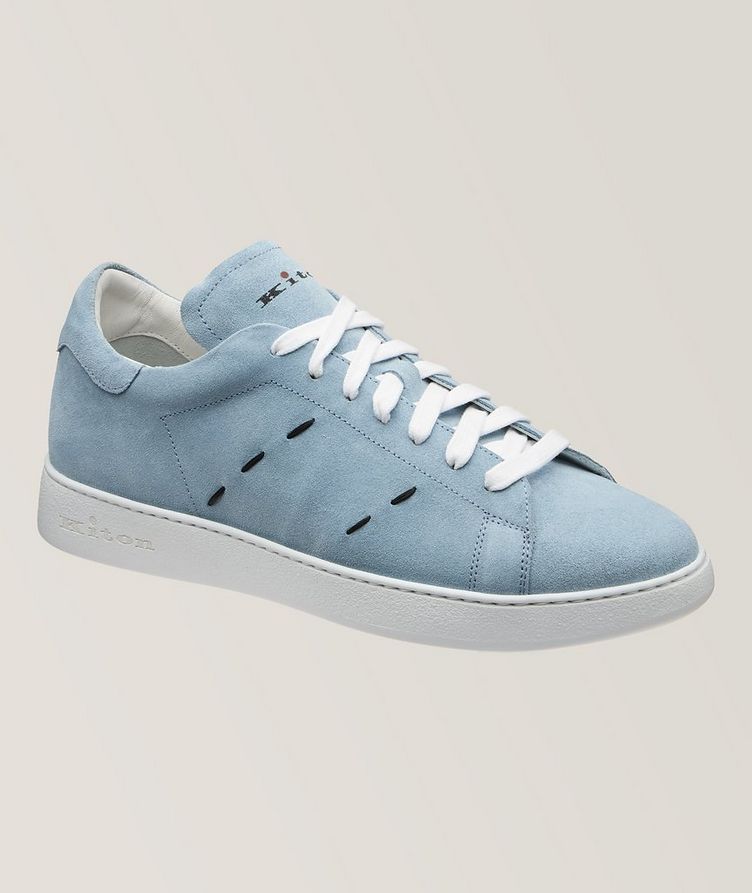Suede Pick Stitch Sneakers image 0