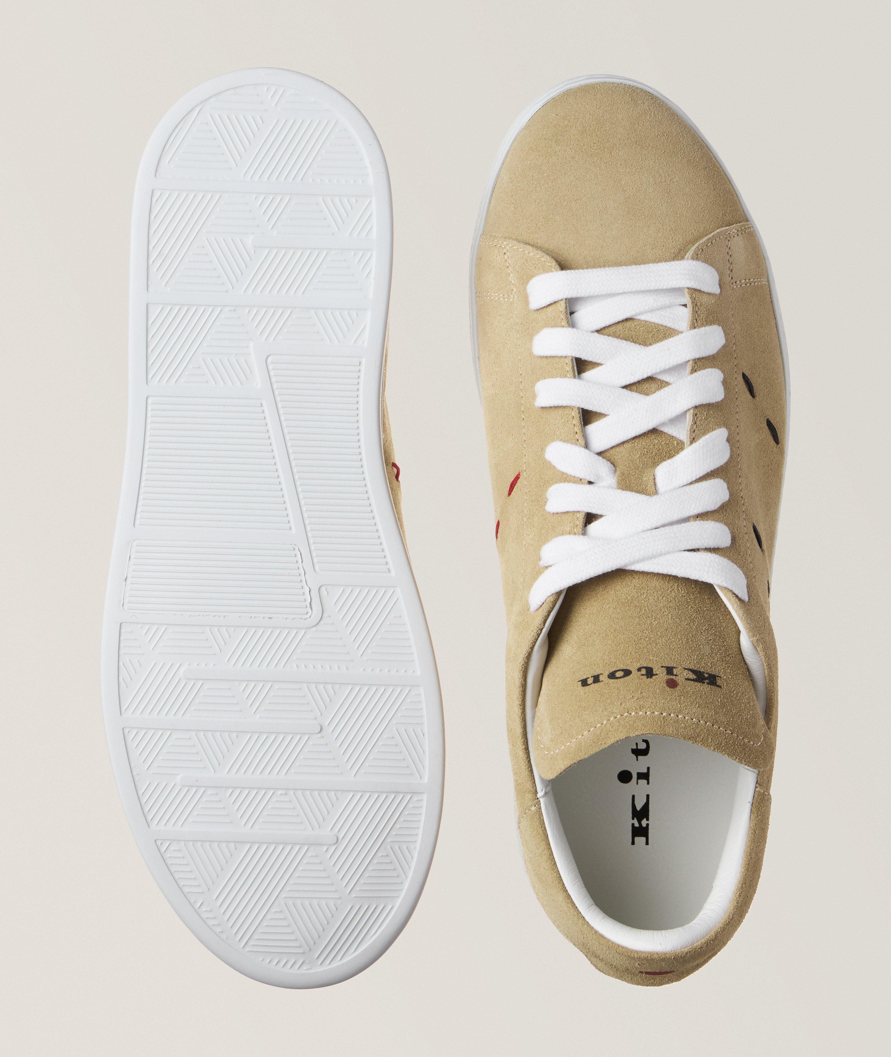 Suede Pick Stitch Sneakers image 2