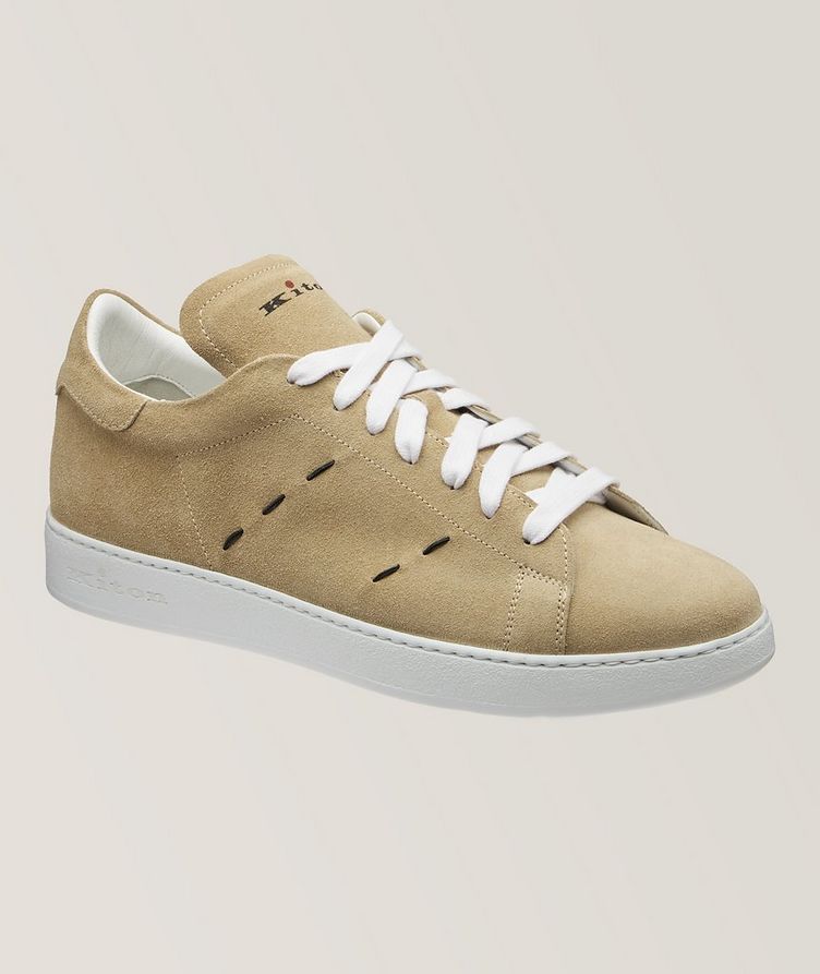 Suede Pick Stitch Sneakers image 0