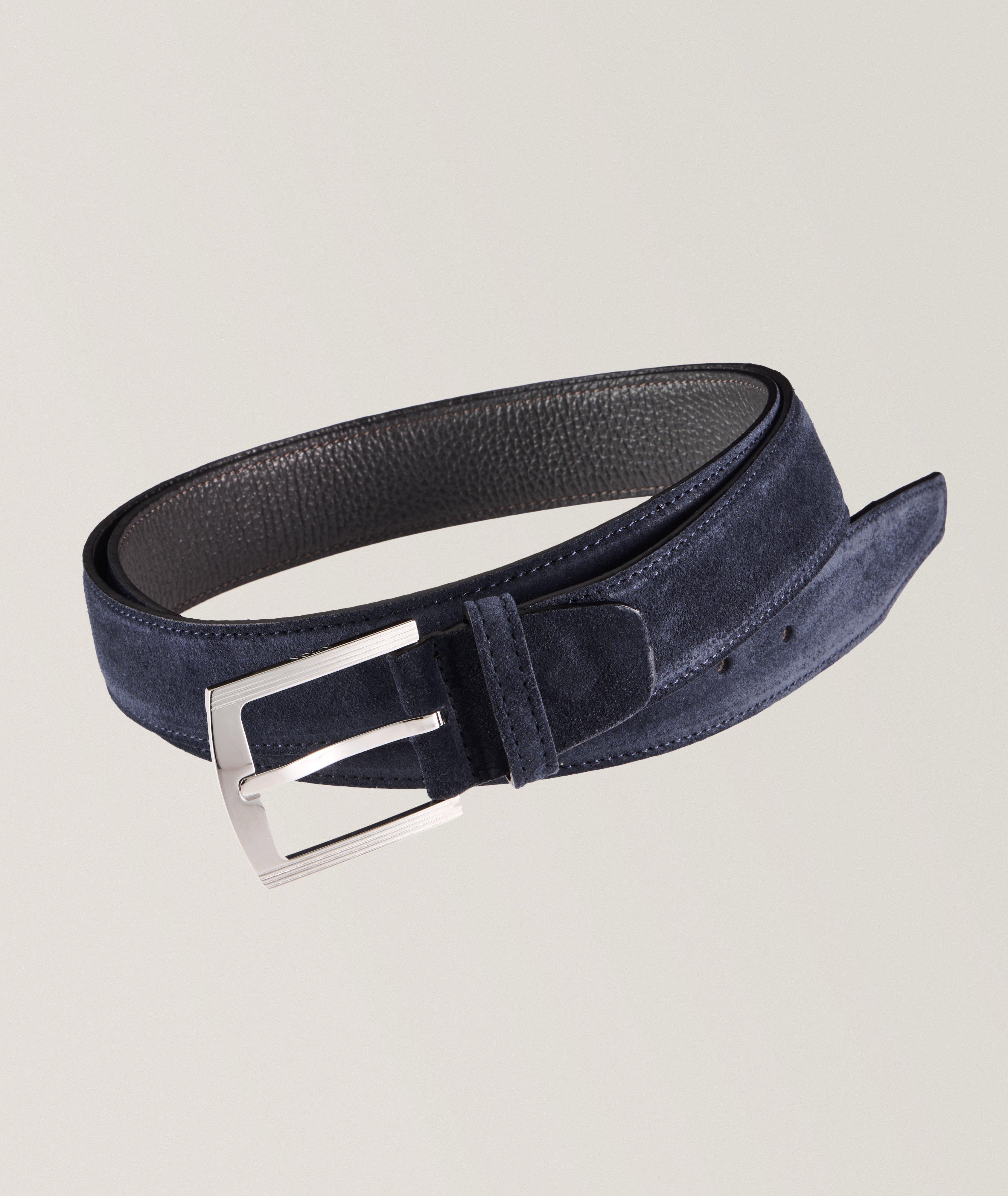 Suede Pin-Buckle Belt image 0