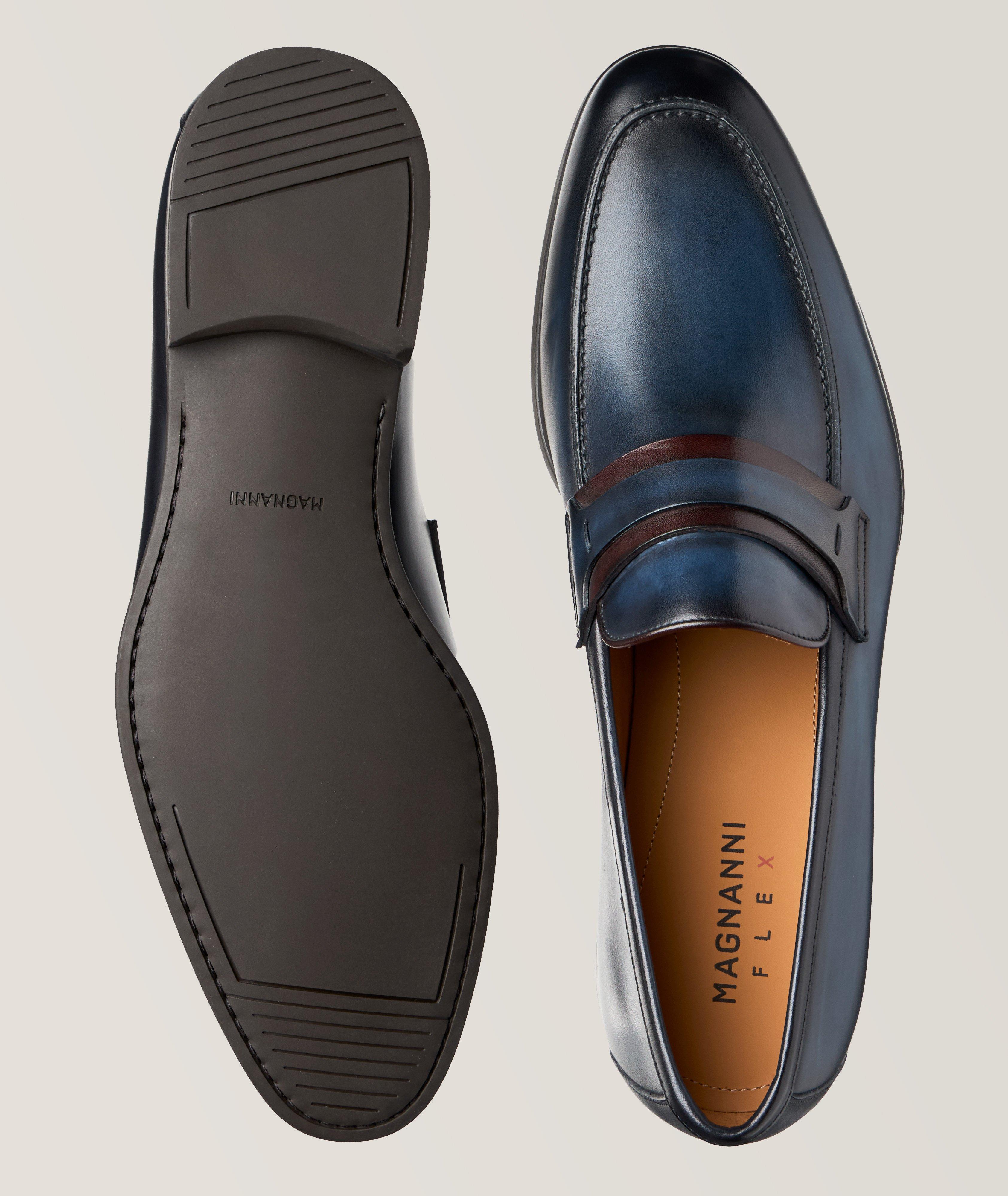 Daniel Double-Strap Calf Leather Loafers image 2