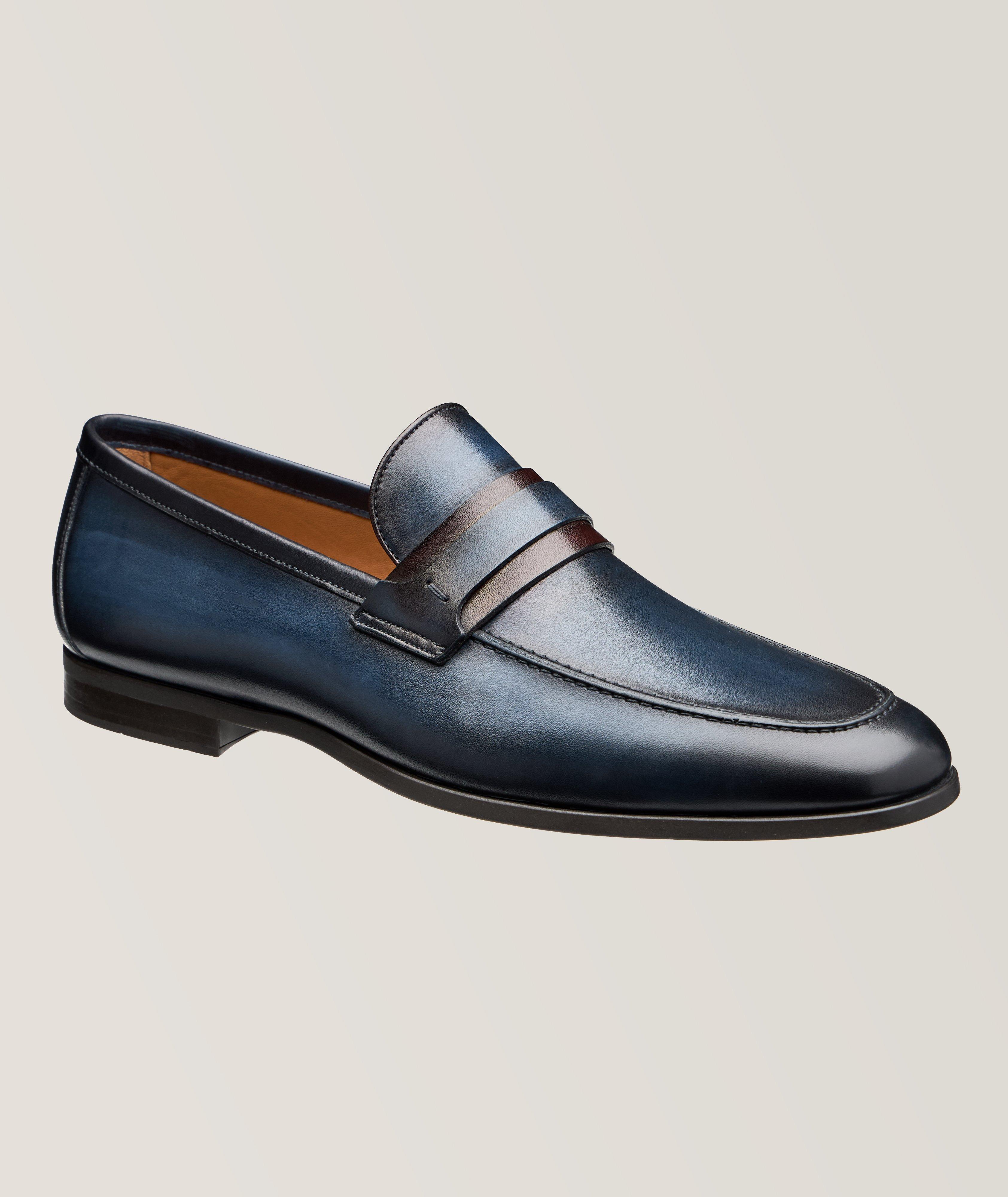 Daniel Double-Strap Calf Leather Loafers image 0