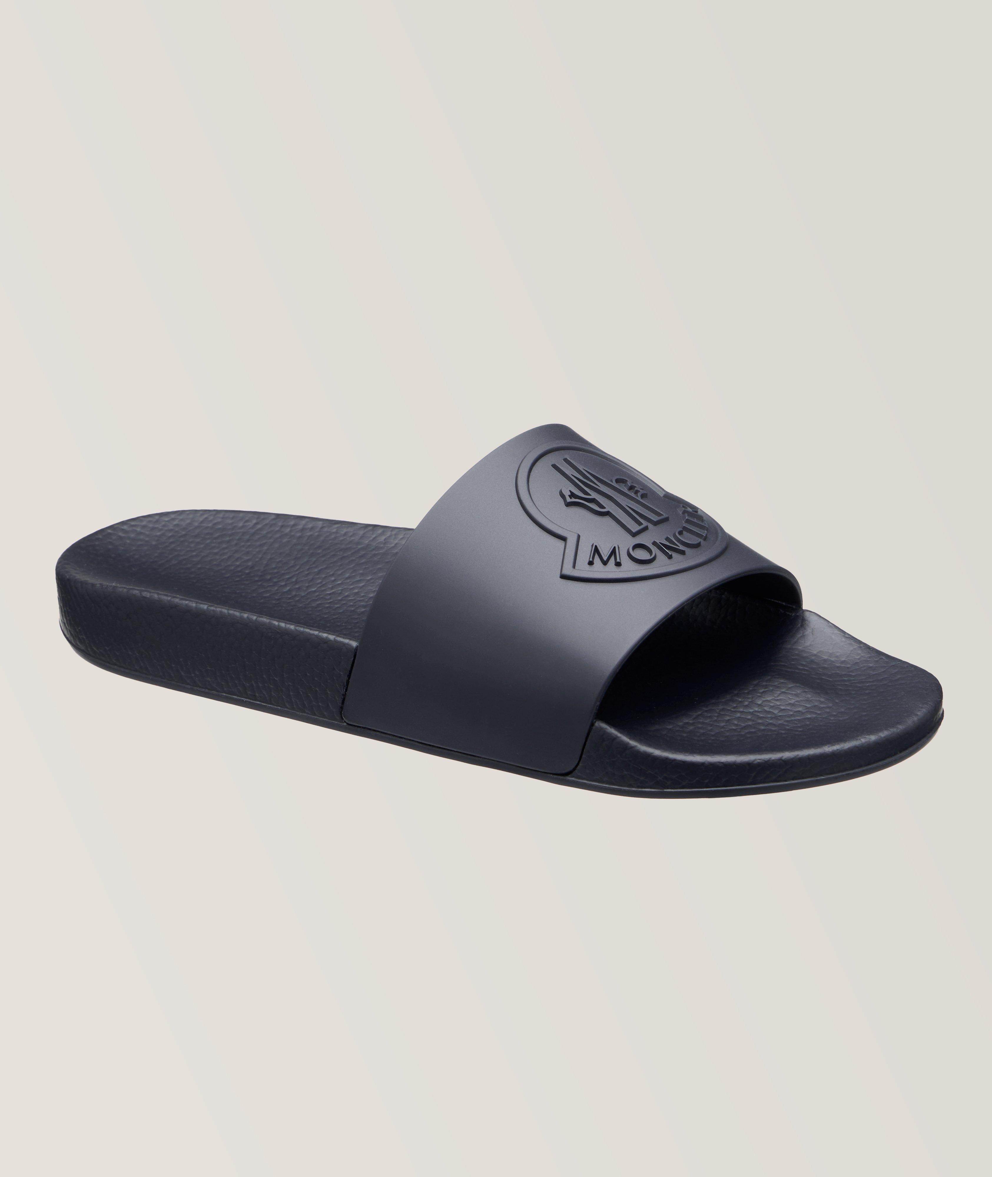 Moncler Basile Logo Embossed Slides