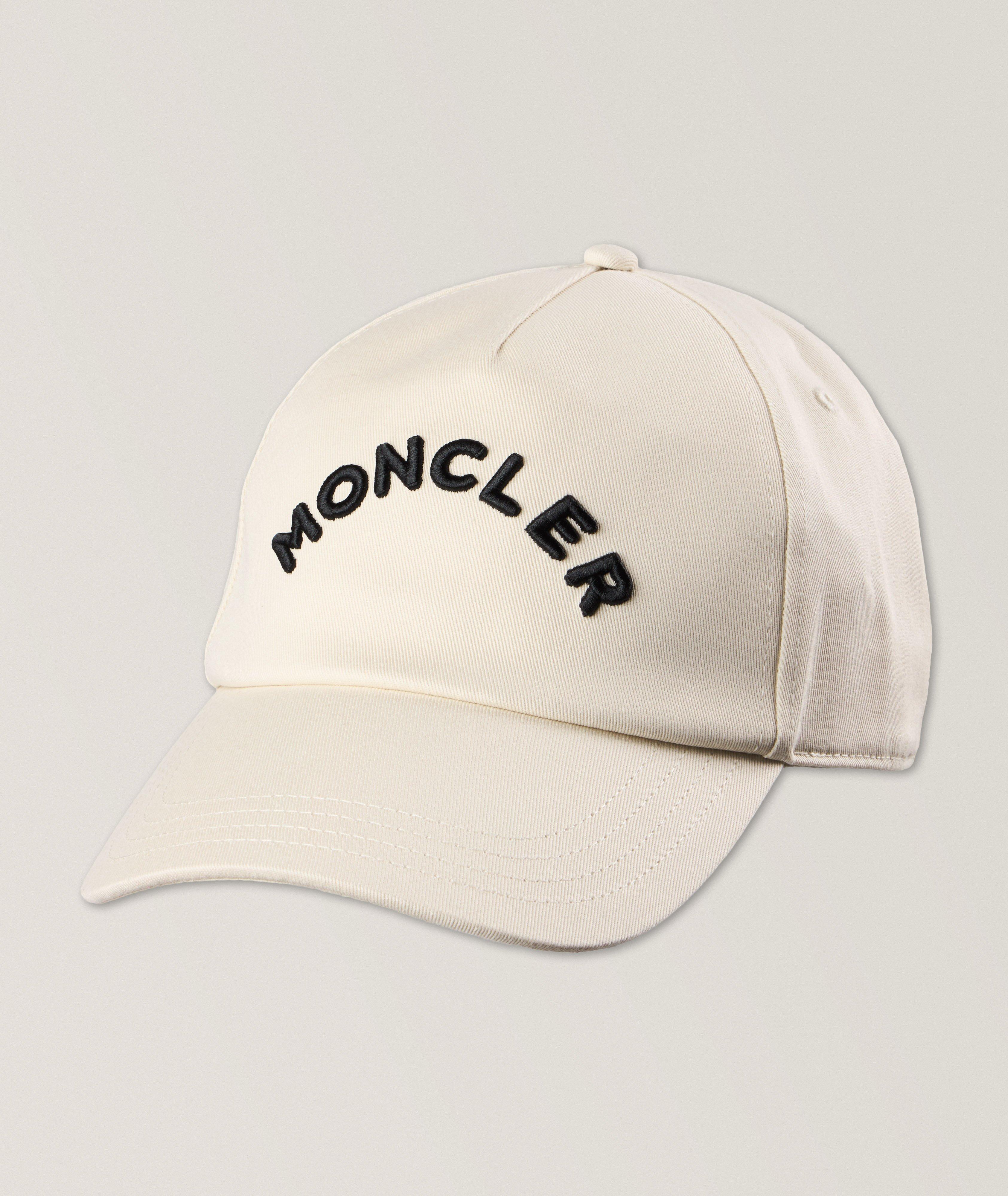 Moncler Logo Embroidered Cotton Baseball Cap 