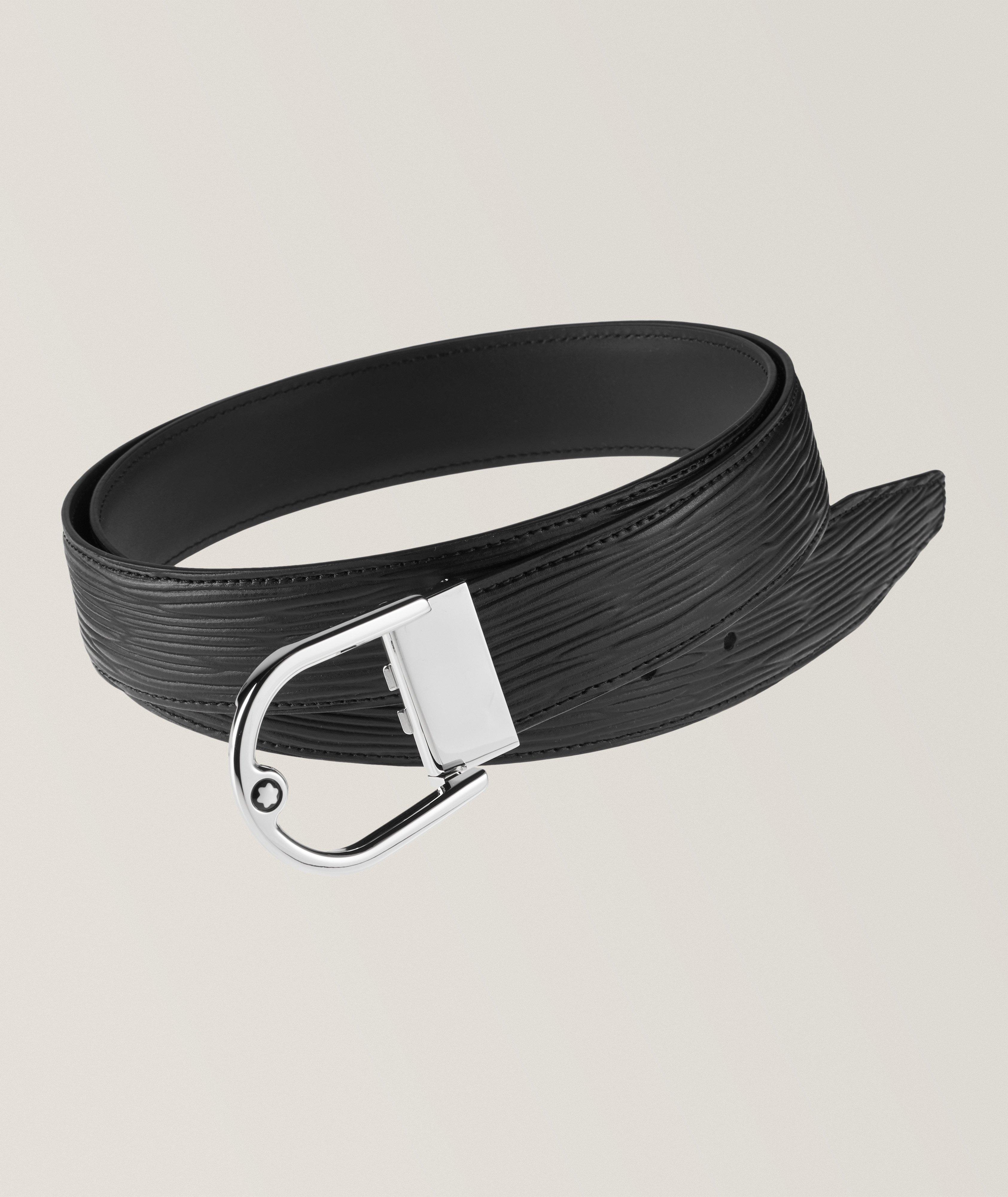 Reversible Horseshoe Buckle Belt 