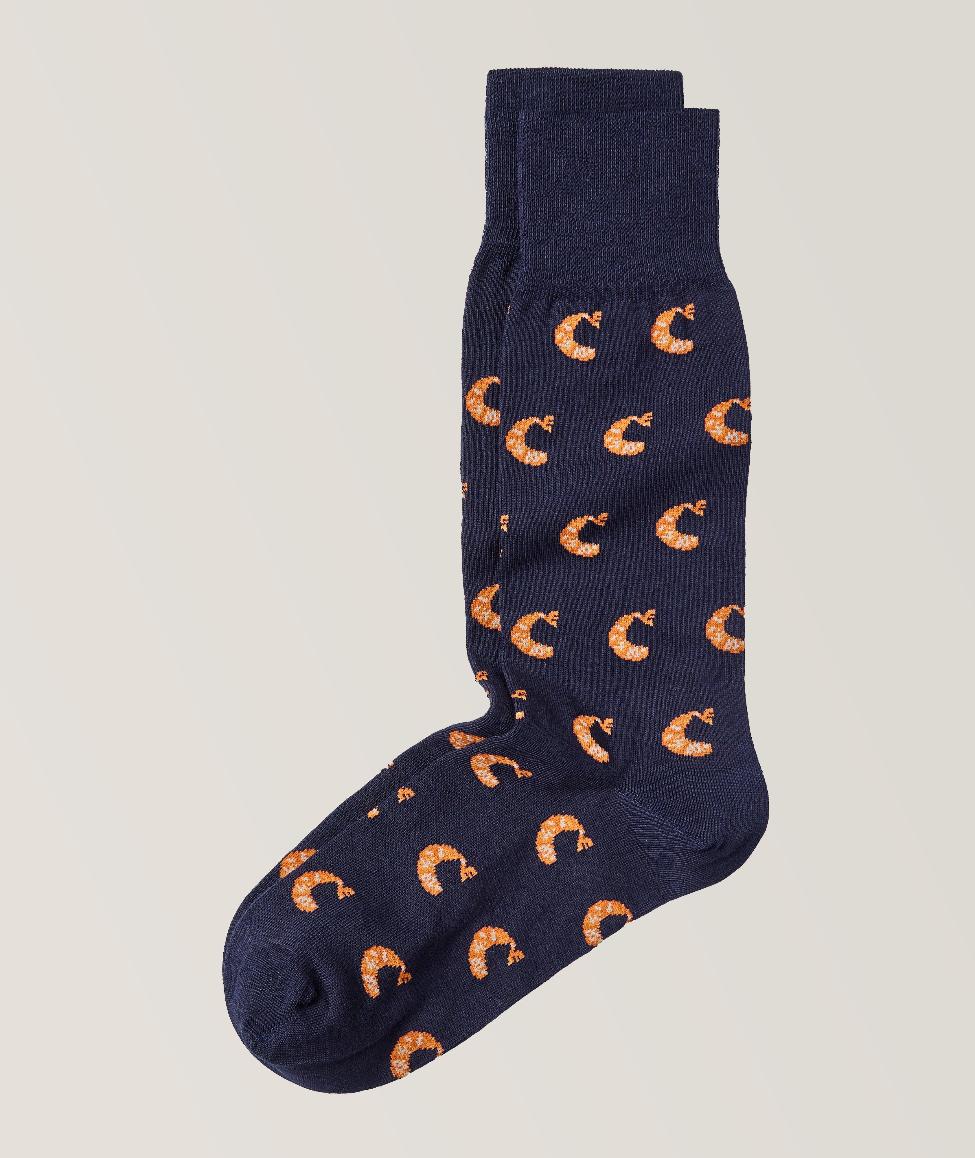 Marcoliani Contemporary Dots Pima Cotton-Blend Dress Socks, Socks