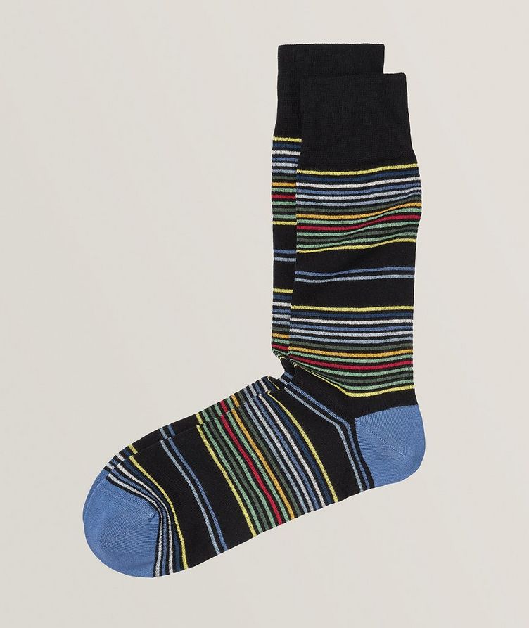 Striped Stretch-Cotton Blend Socks  image 0