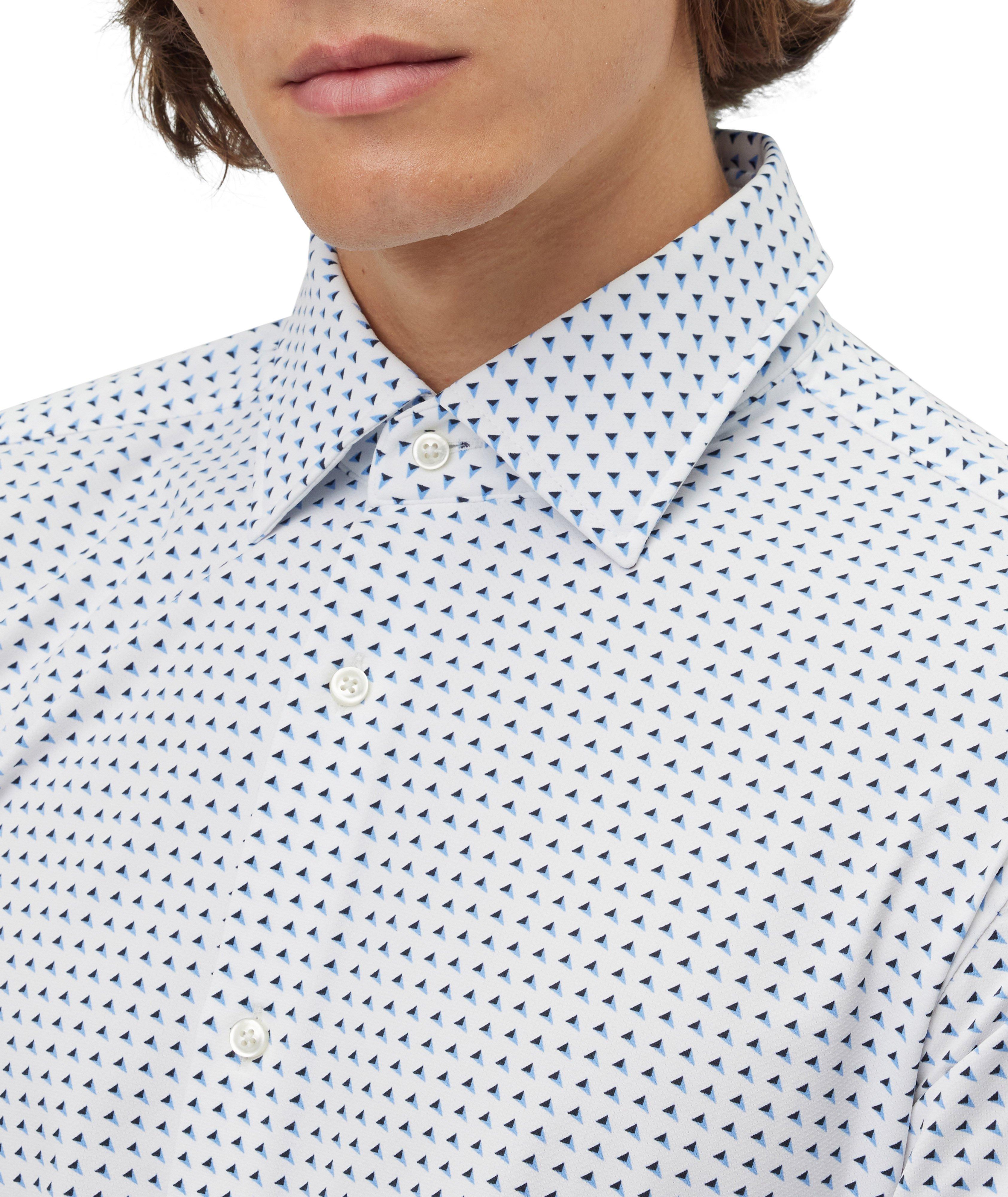 Chemise habillée en tissu extensible à motif géométrique image 3