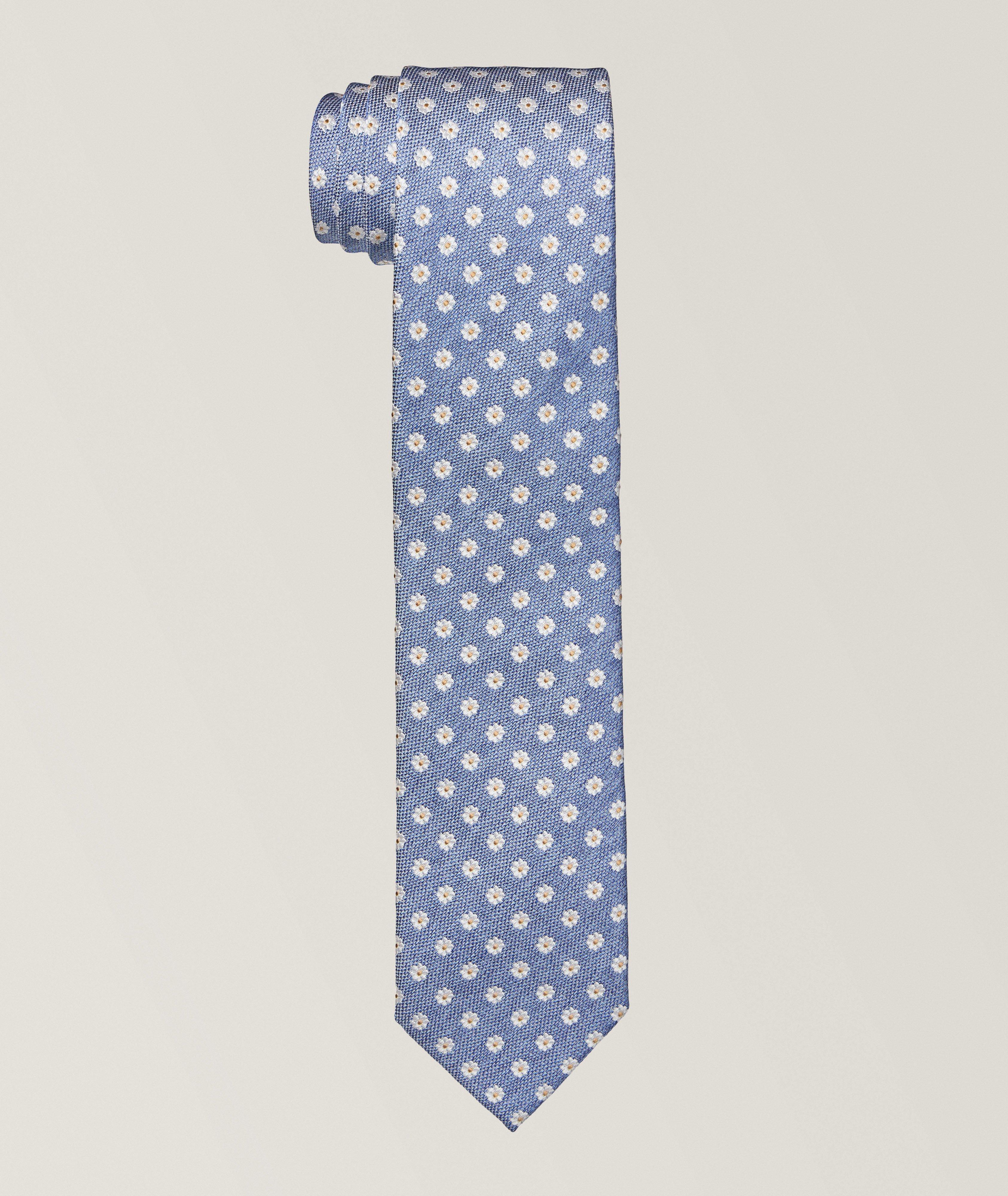 Floral Silk & Cotton Tie
