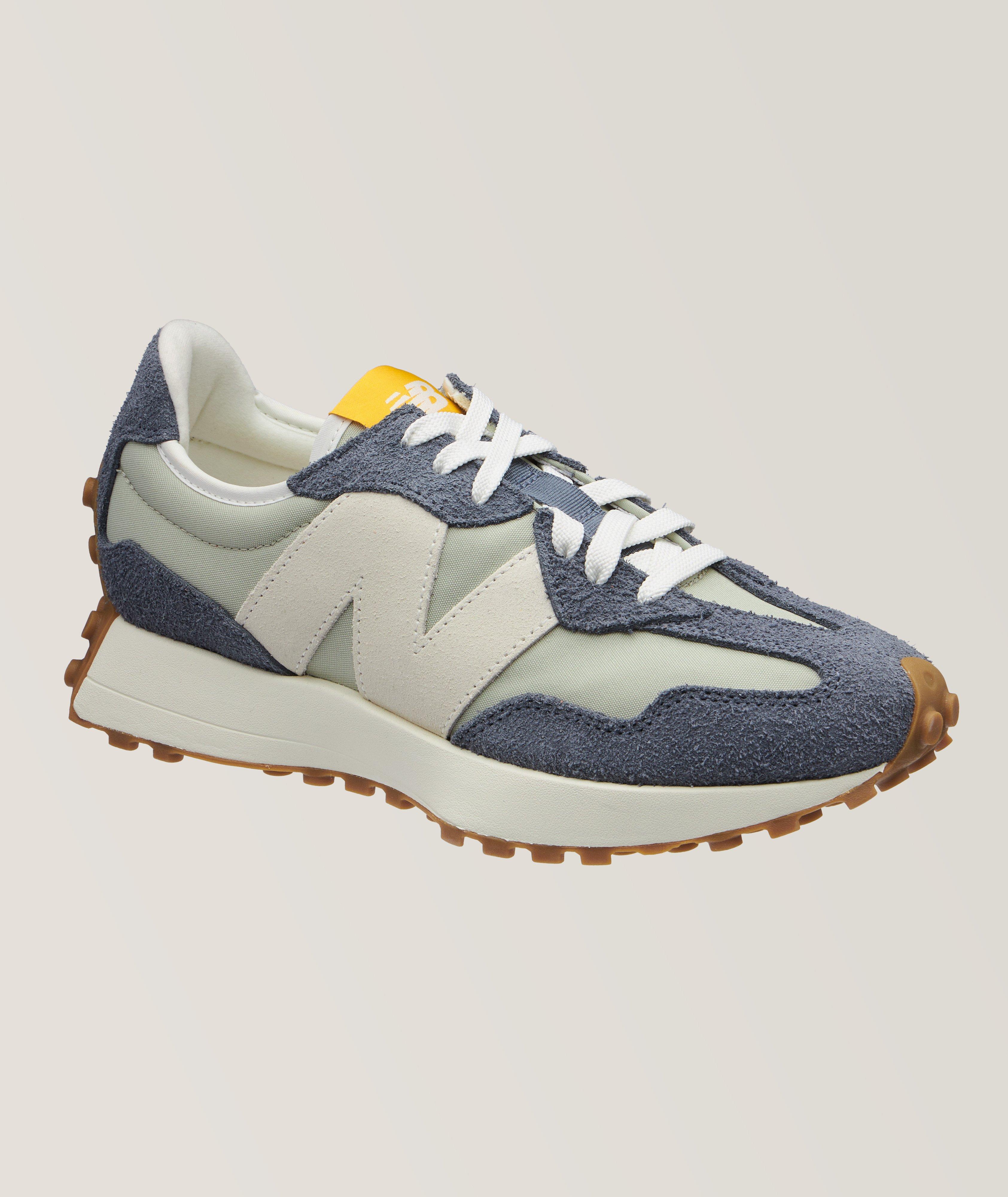 New Balance 327 Suede & Nylon Sneakers