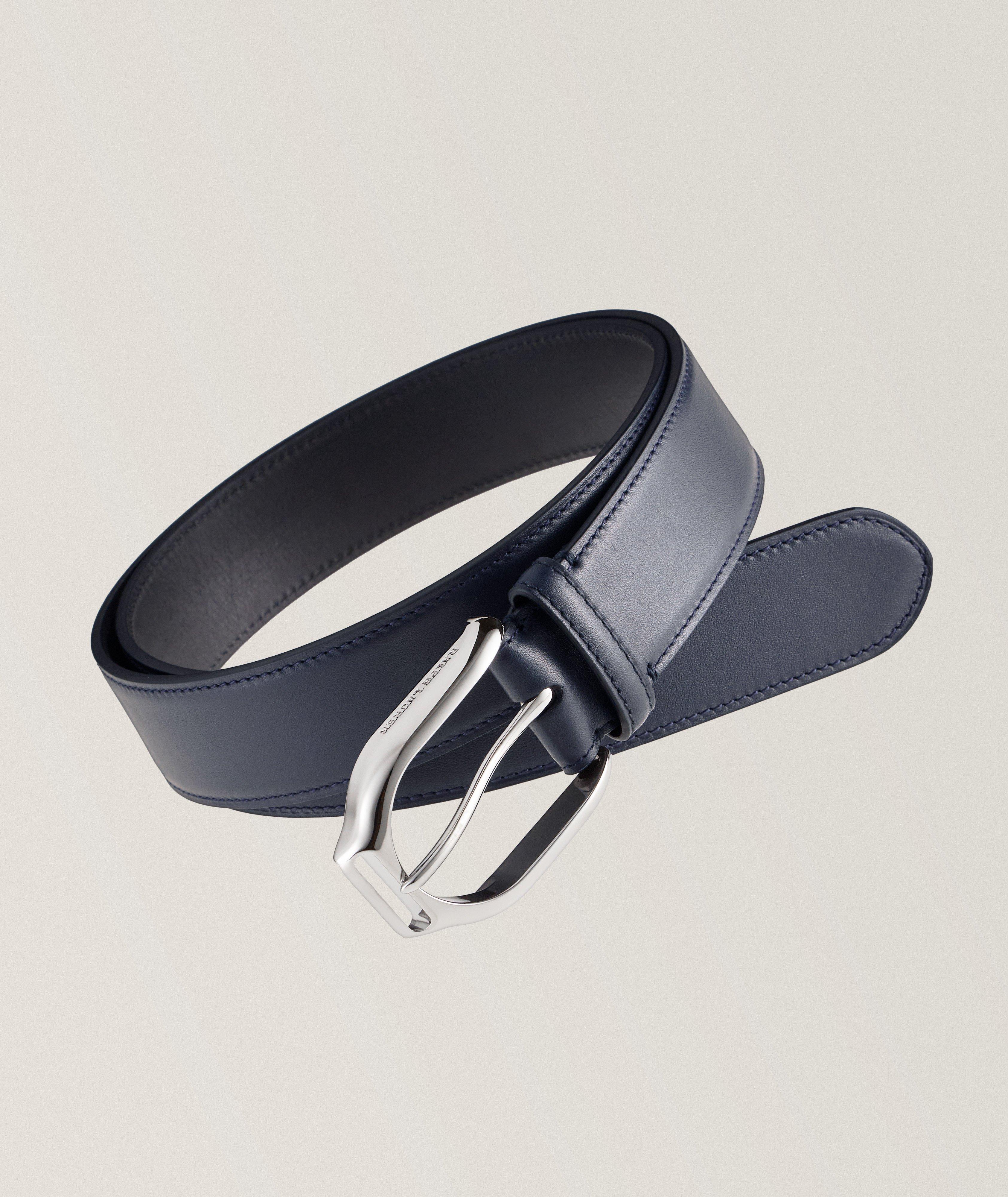 Ralph Lauren Purple Label Wellington Collection Leather Belt