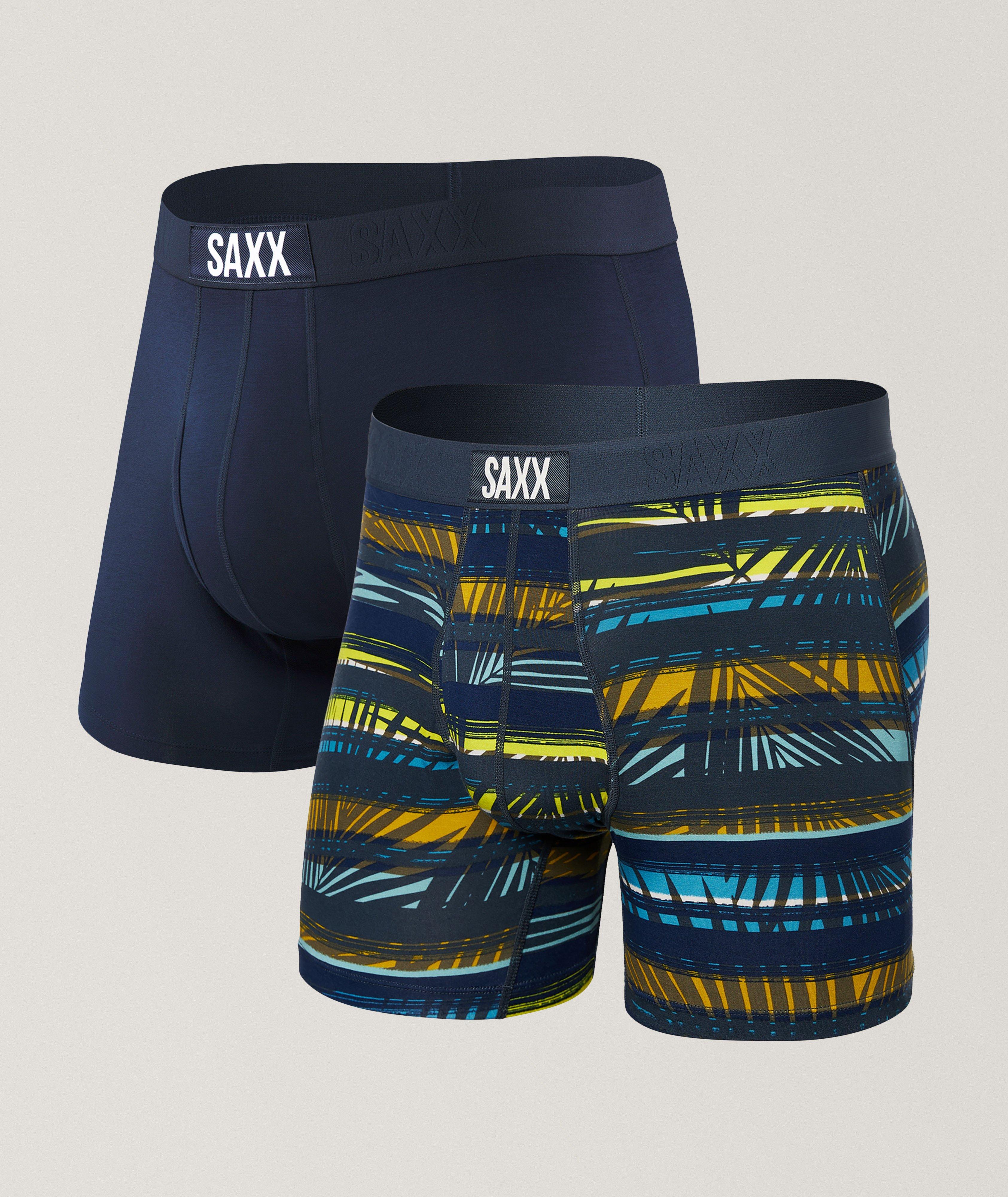 2-Pack Ultra Stripe & Solid Boxer Briefs image 0
