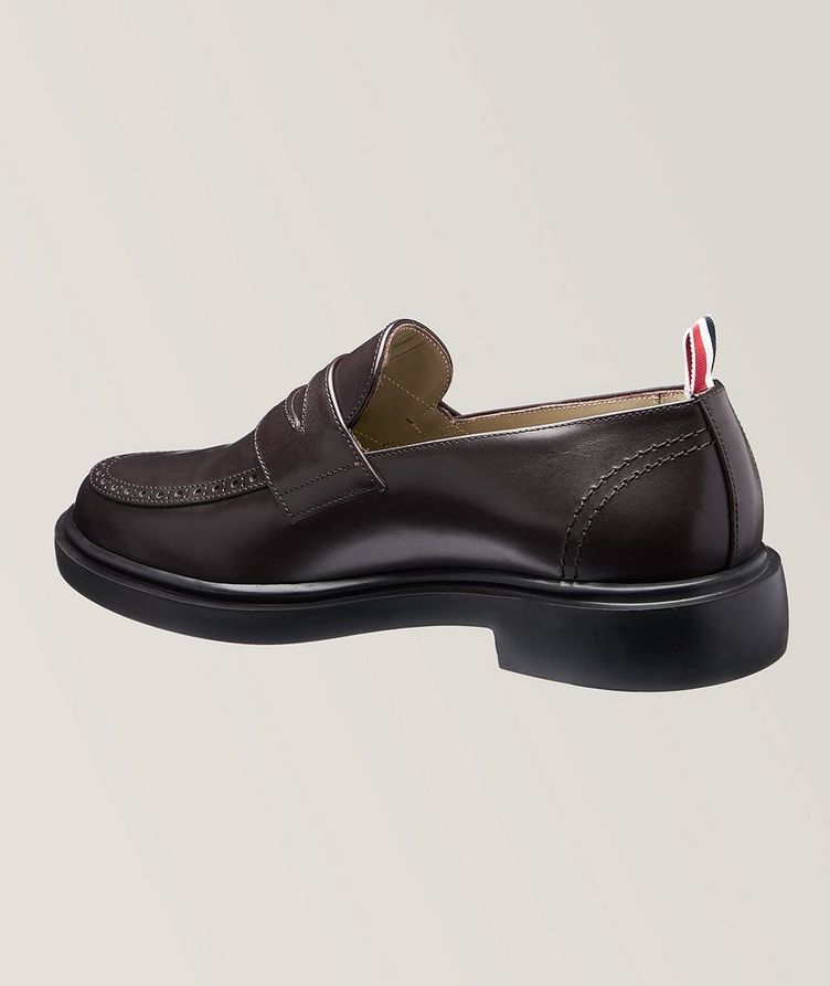 Polished Leather Penny Loafers image 1