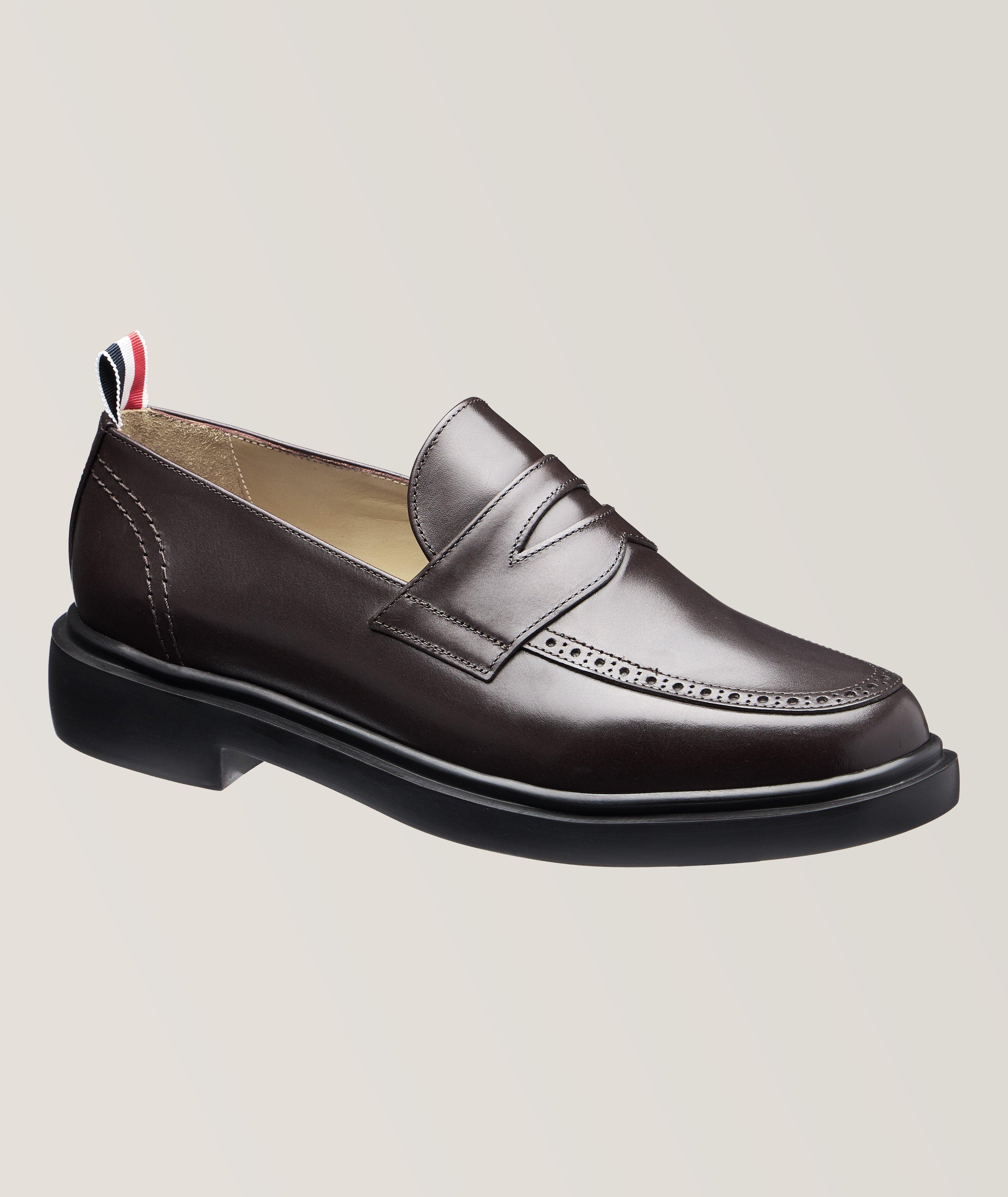 Thom Browne Polished Leather Penny Loafers