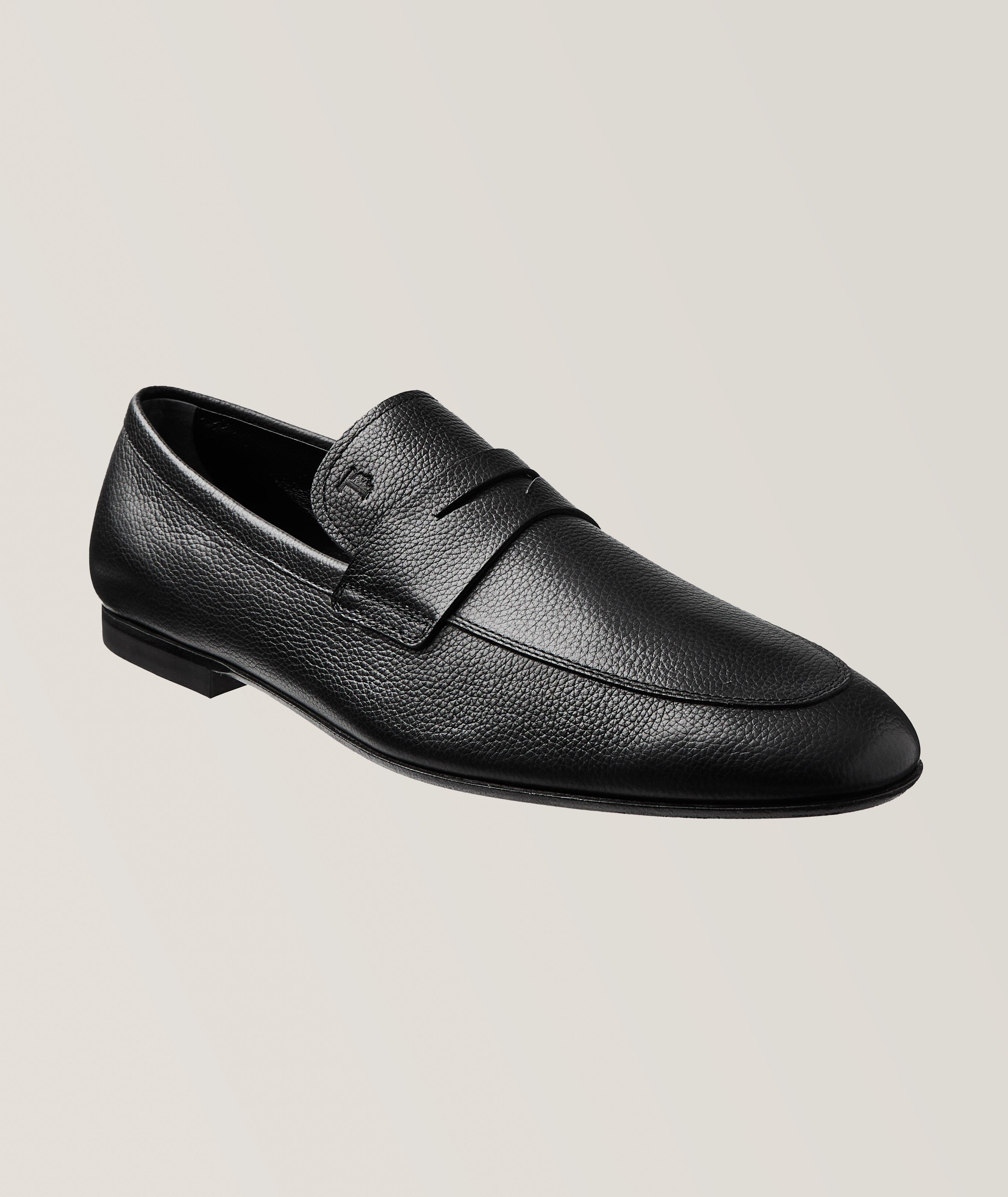 Grain Leather Penny Loafers