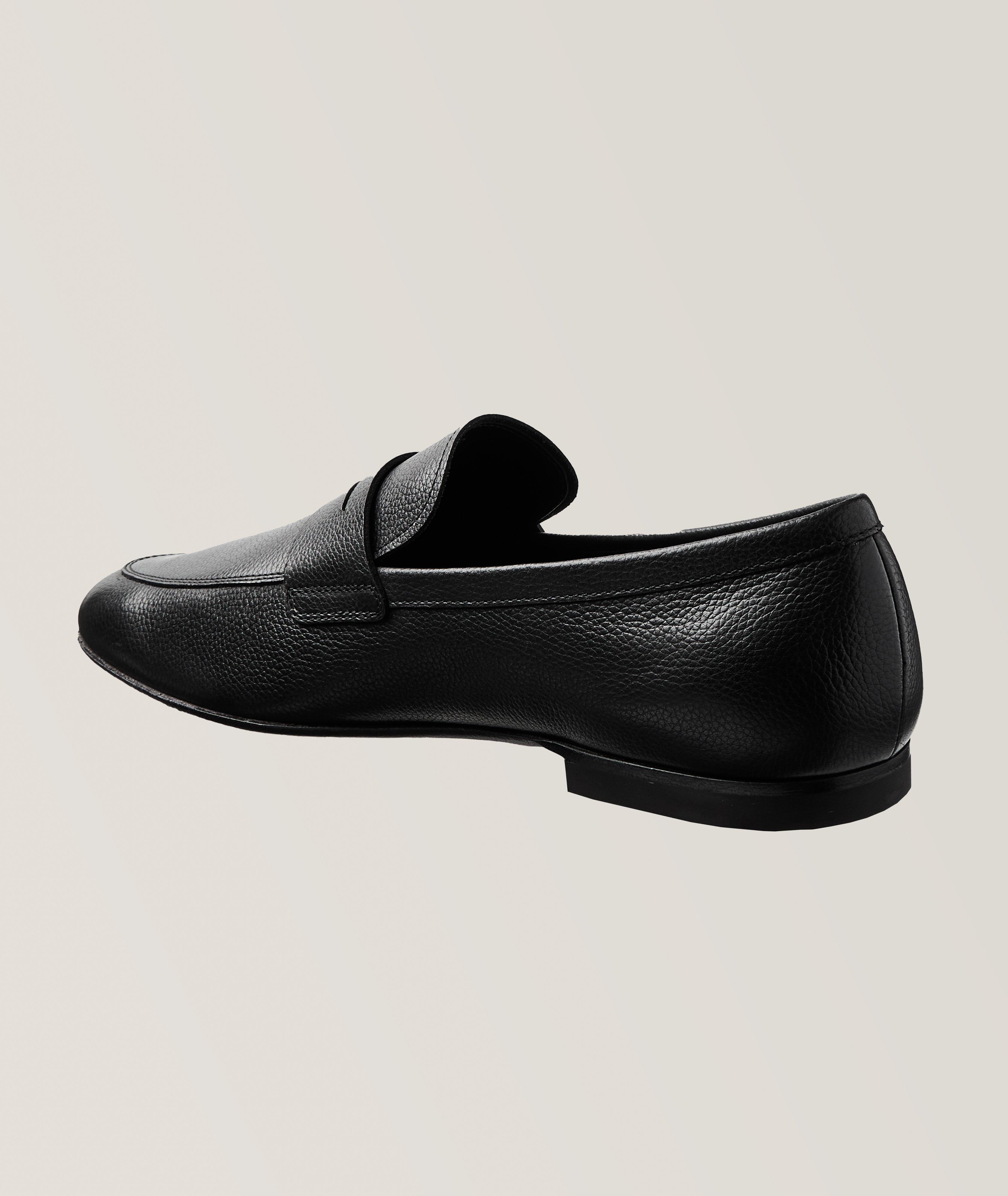Grain Leather Penny Loafers