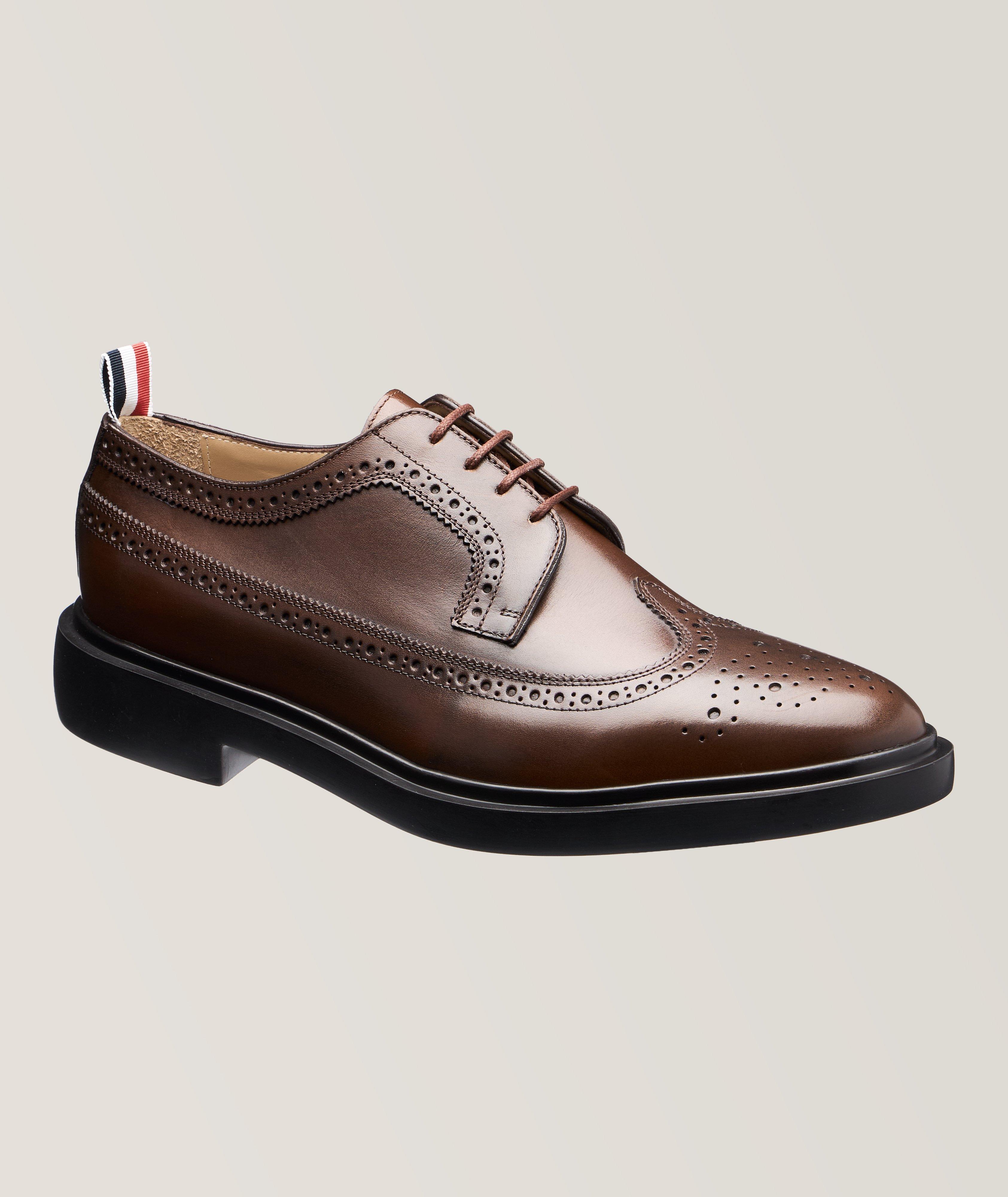 Thom Browne Chaussure brogue en cuir texturé