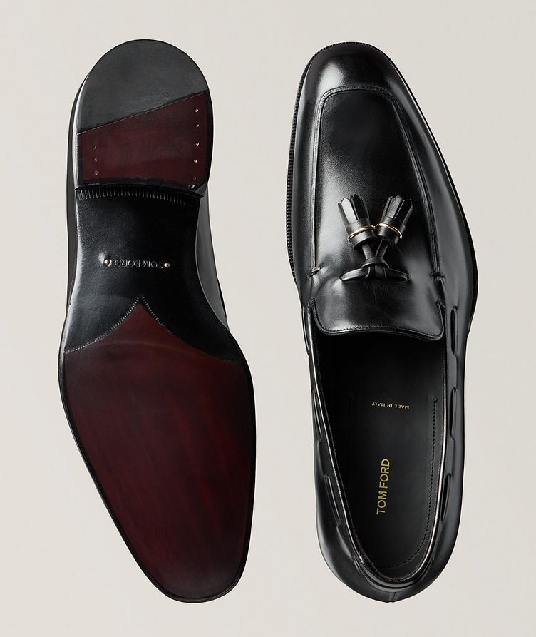 Edgar Polished Leather Tassel Loafers  image 2