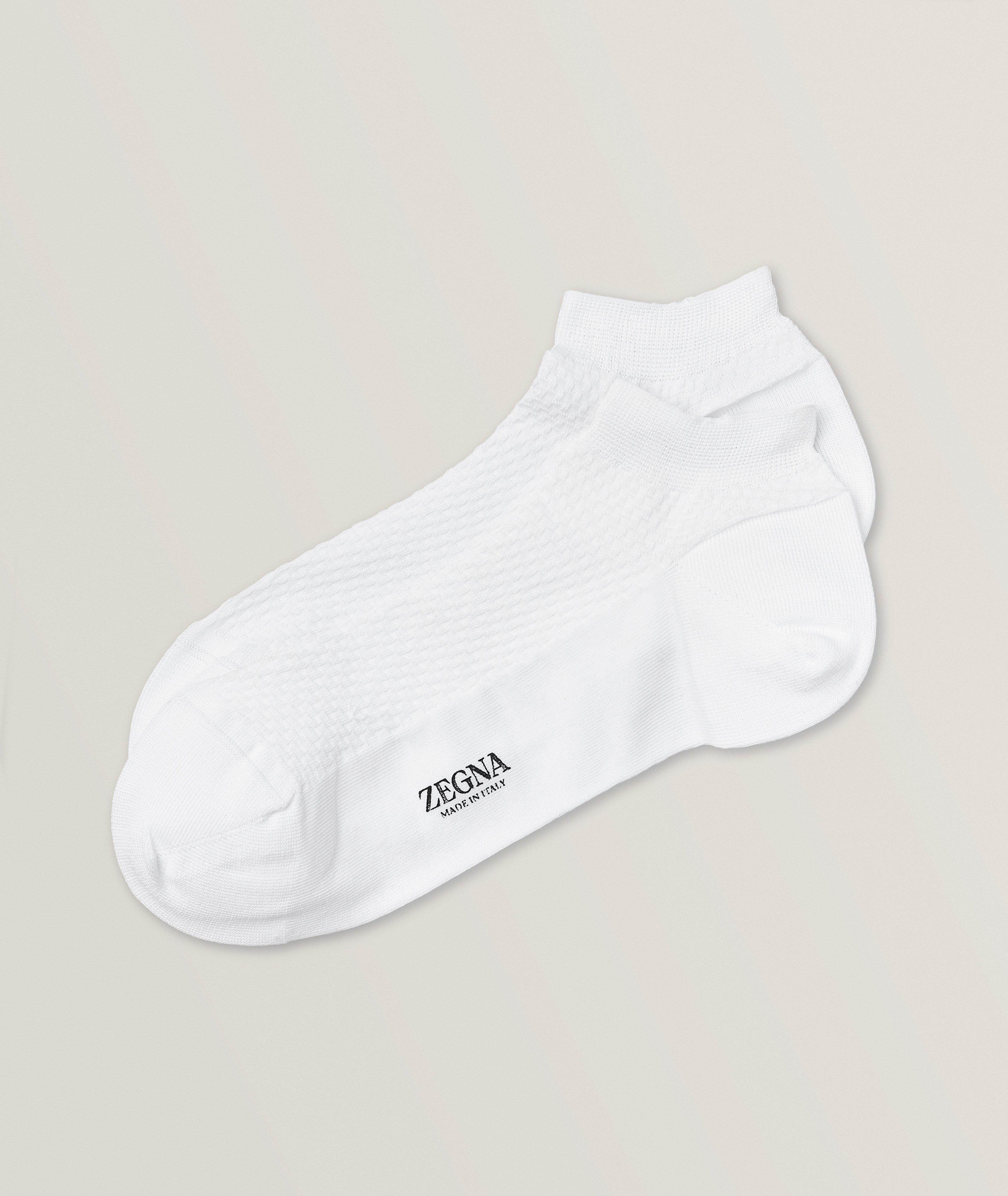 Sleek Dash Stretch-Cotton Blend Ankle Socks  image 0