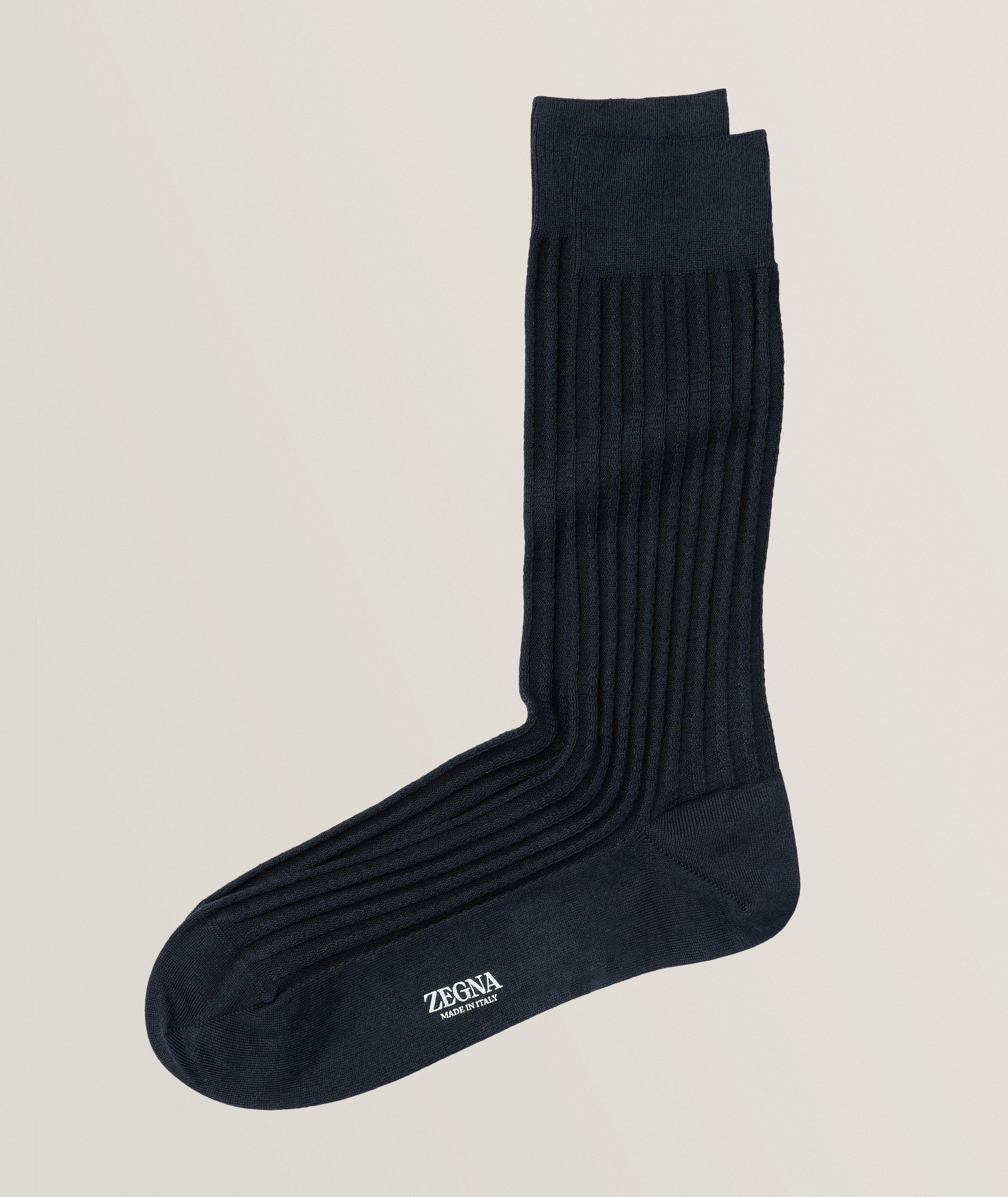 Texture Above All Stretch-Organic Cotton Blend Socks  image 0