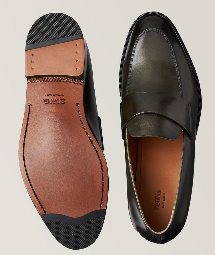 Torino Burnished Leather Banded Loafers image 2