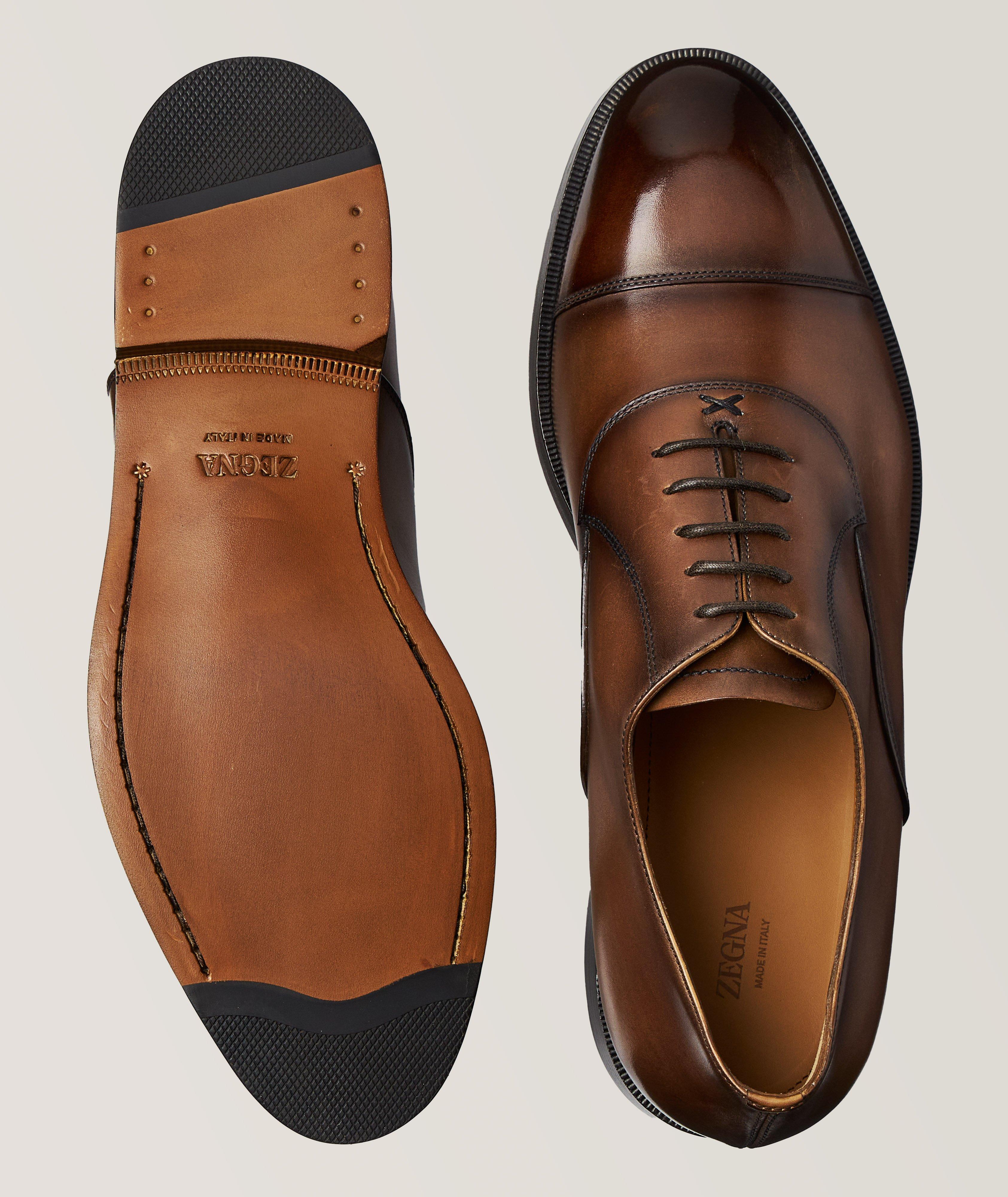 Torino Burnished Leather Cap Toe Oxfords image 2