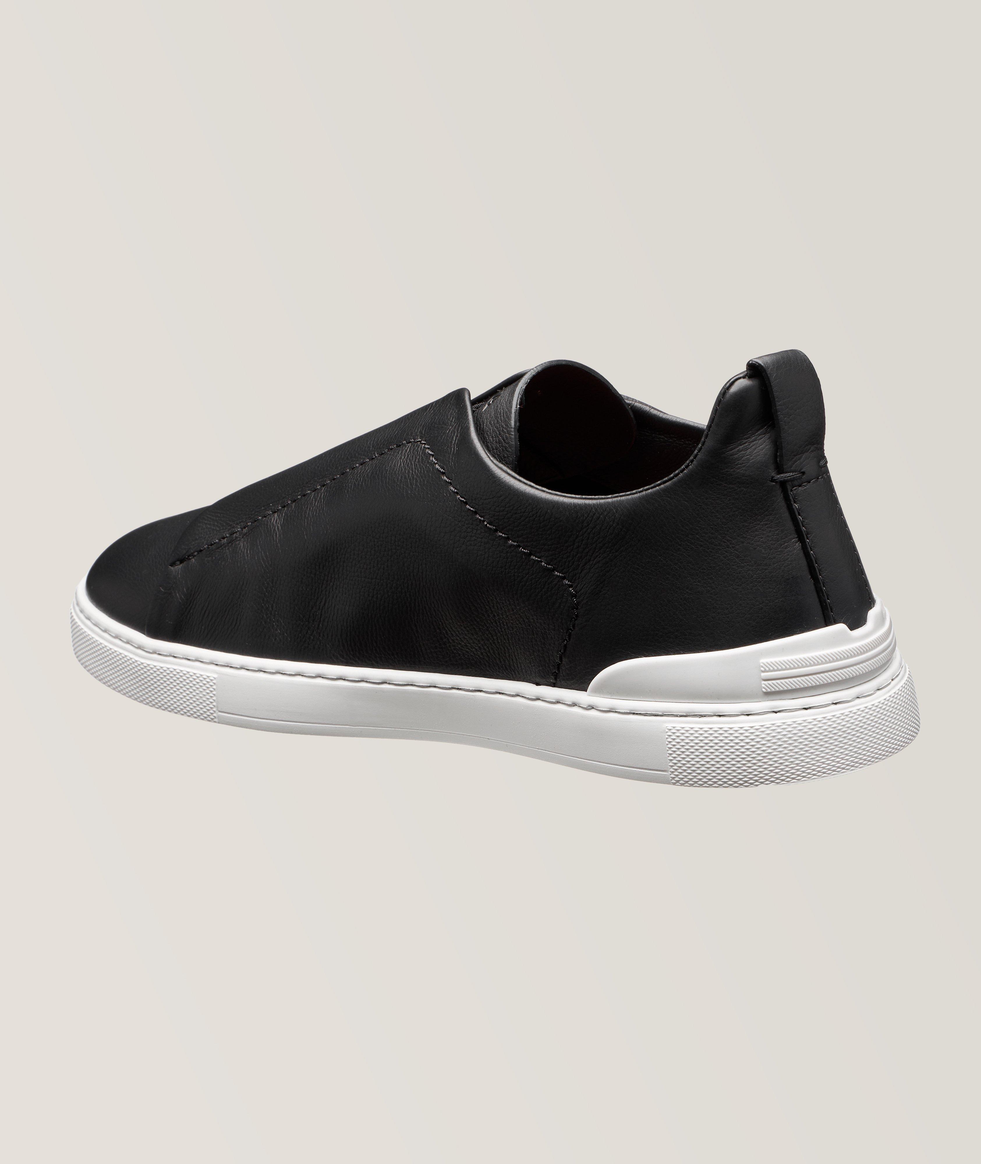 Triple Stitch Secondskin Leather Sneakers