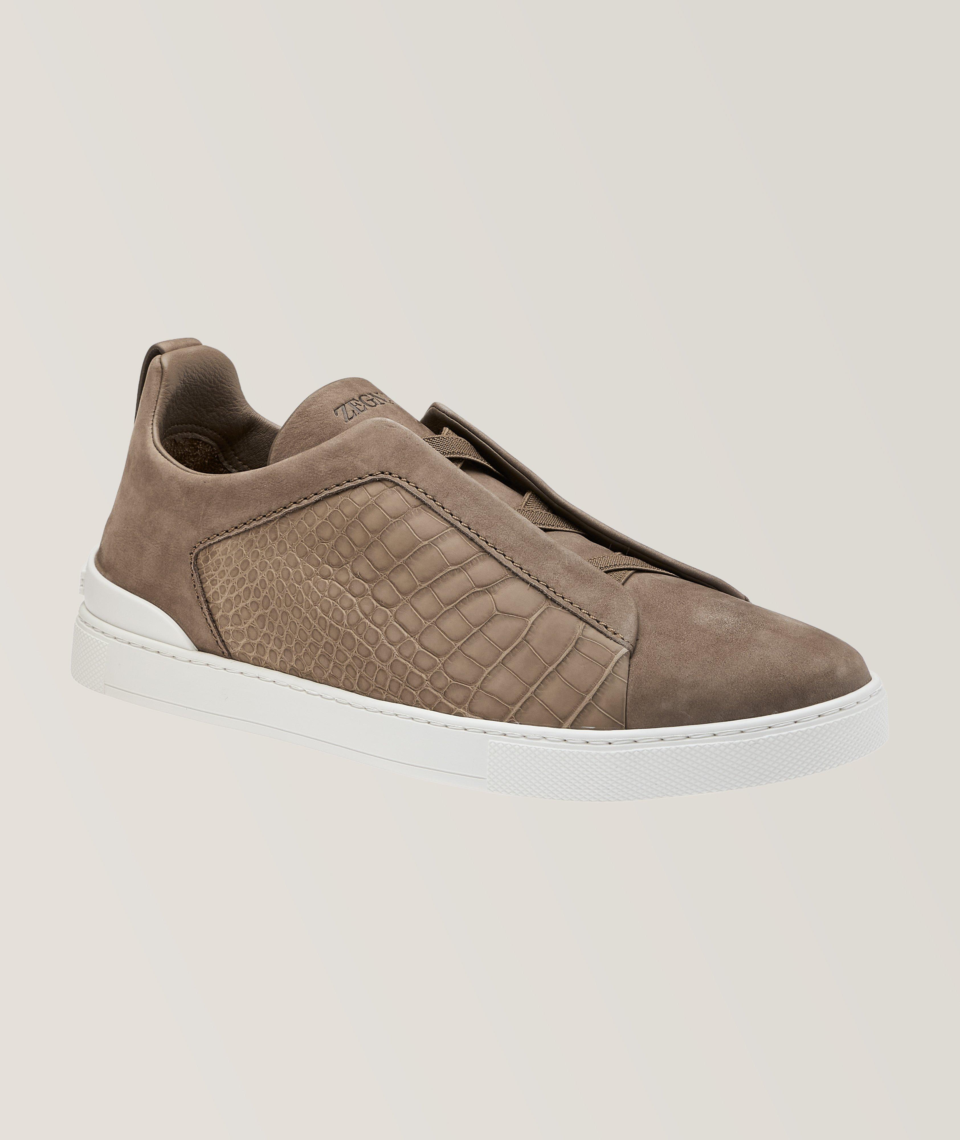 Zegna Triple Stitch canvas sneakers - Grey